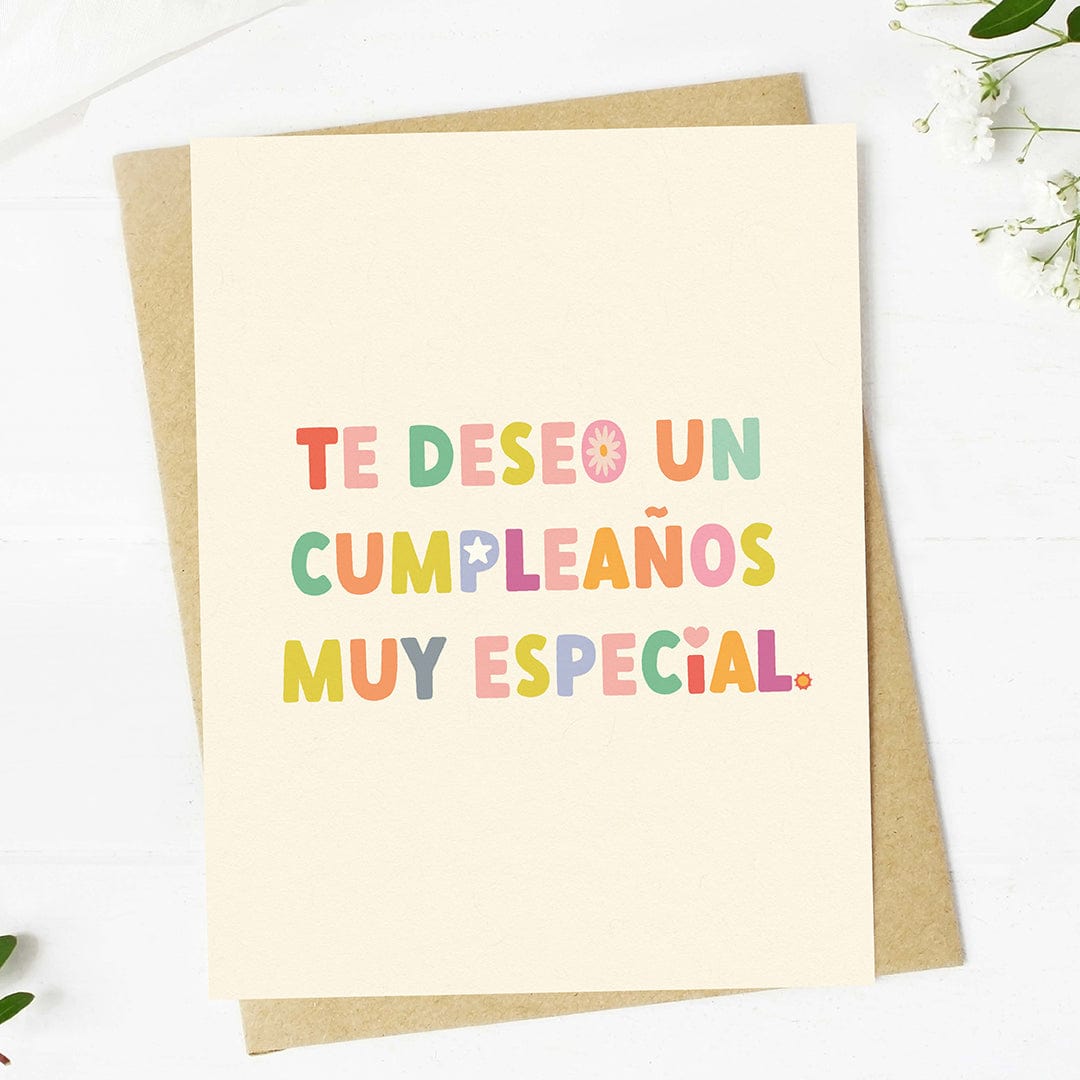  Te deseo un cumpleaños muy especial Spanish Birthday Card、mySite、elrpsem3k