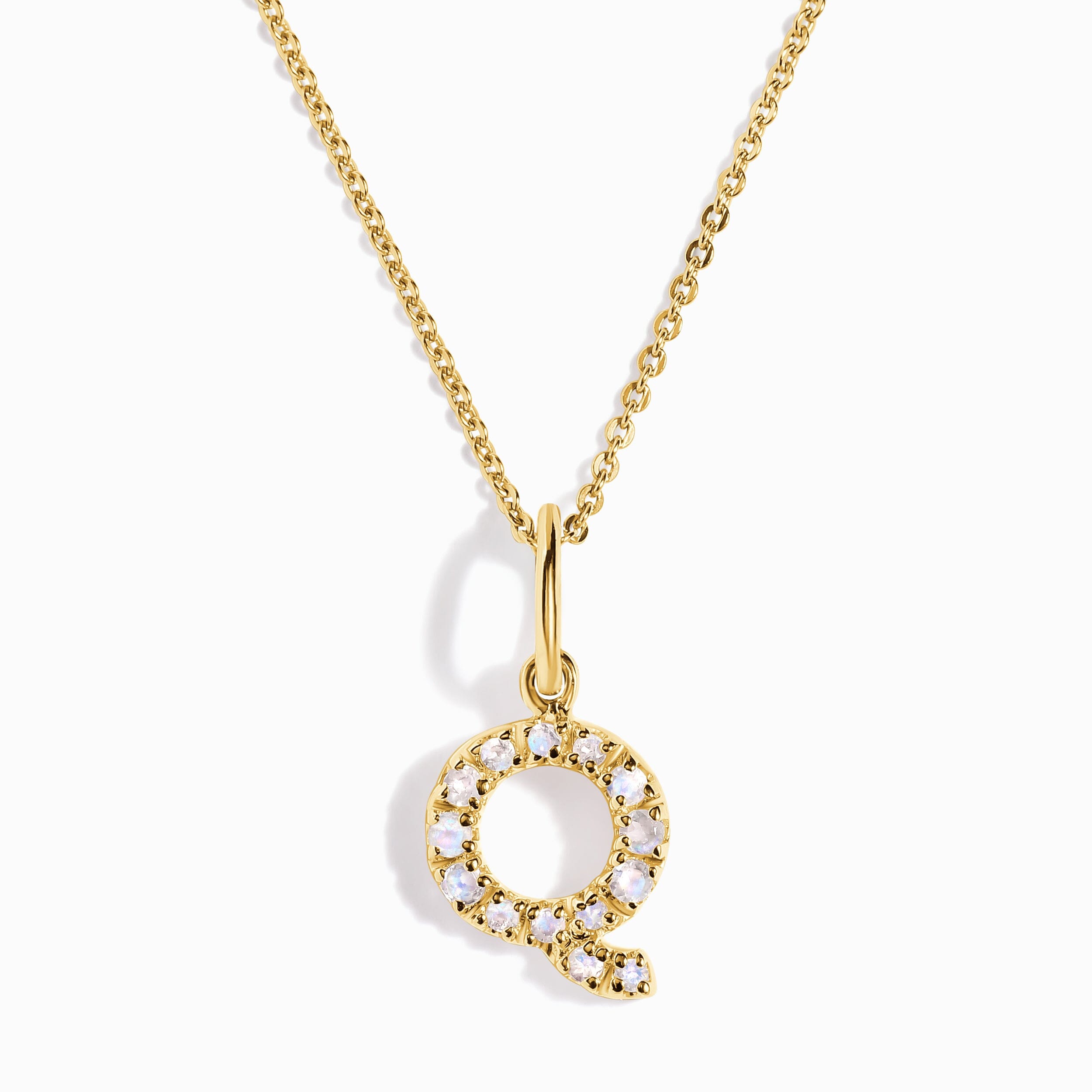 Moonstone Necklace - Alphabet、mySite、hinf8tx79