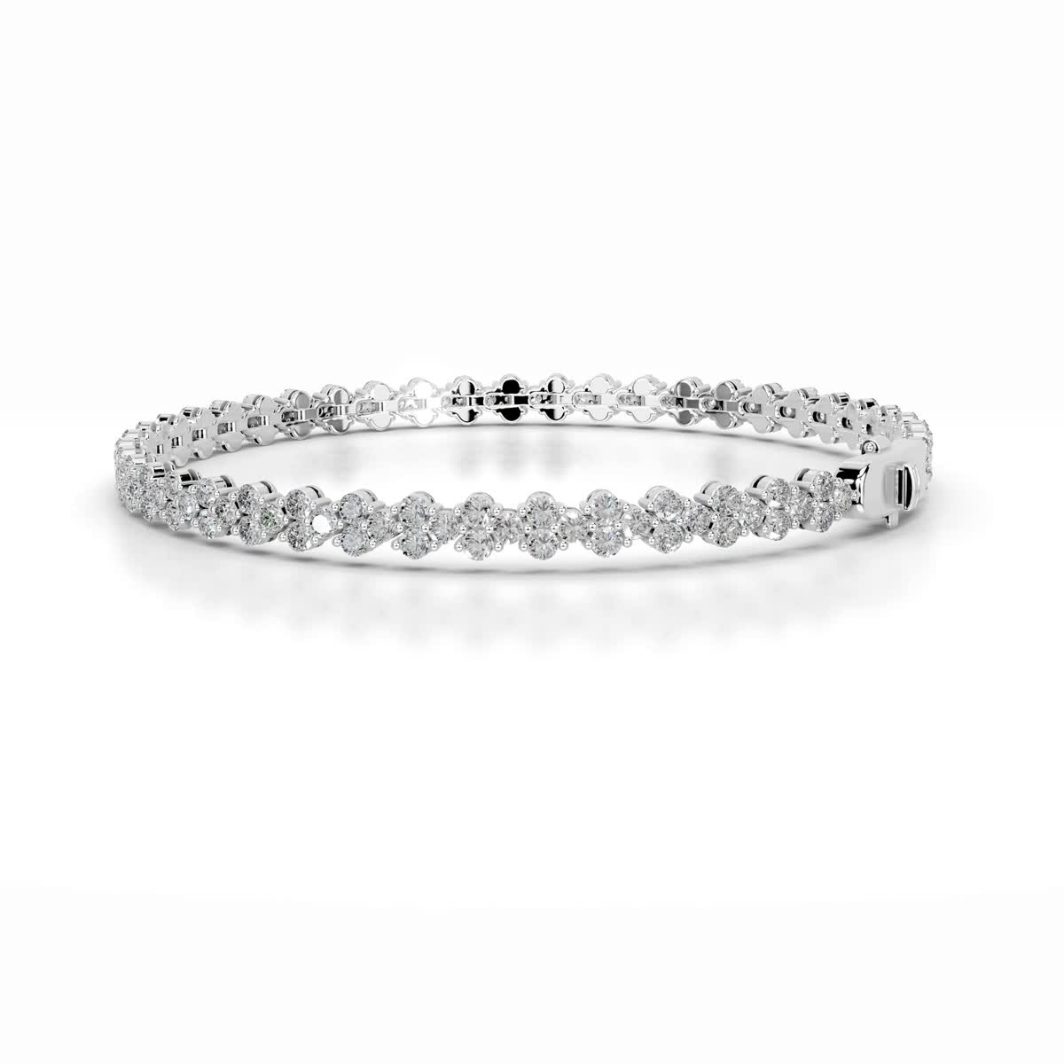 Shirley Diamond Tennis Bracelet (7.5 Carat) -18K White Gold、mySite、hinf8tx79