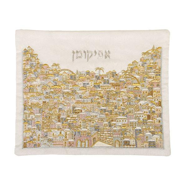 Silver and Gold Jerusalem Afikomen Bag by Yair Emanuel、mySite、topwebapps