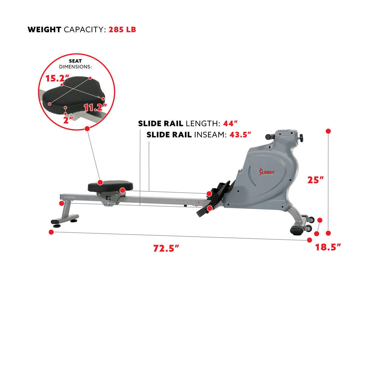  Space Saving Rowing Machine Magnetic Rower、mySite、ghnorth