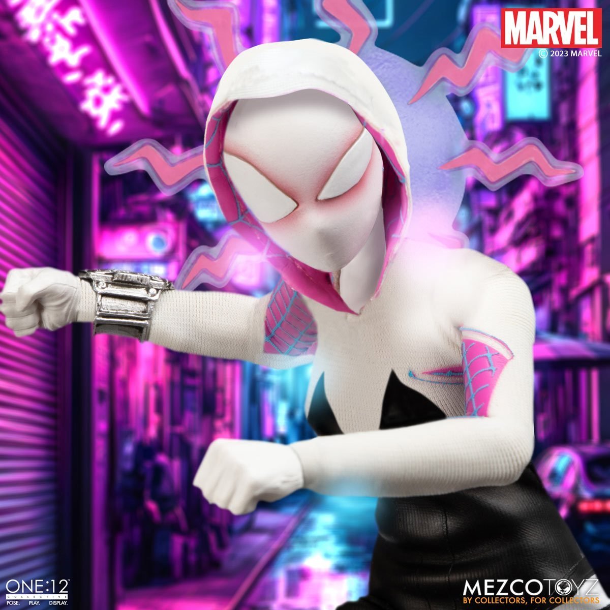 Ghost-Spider Mezco One:12 Collective Action Figure、mySite、hgirdovlk