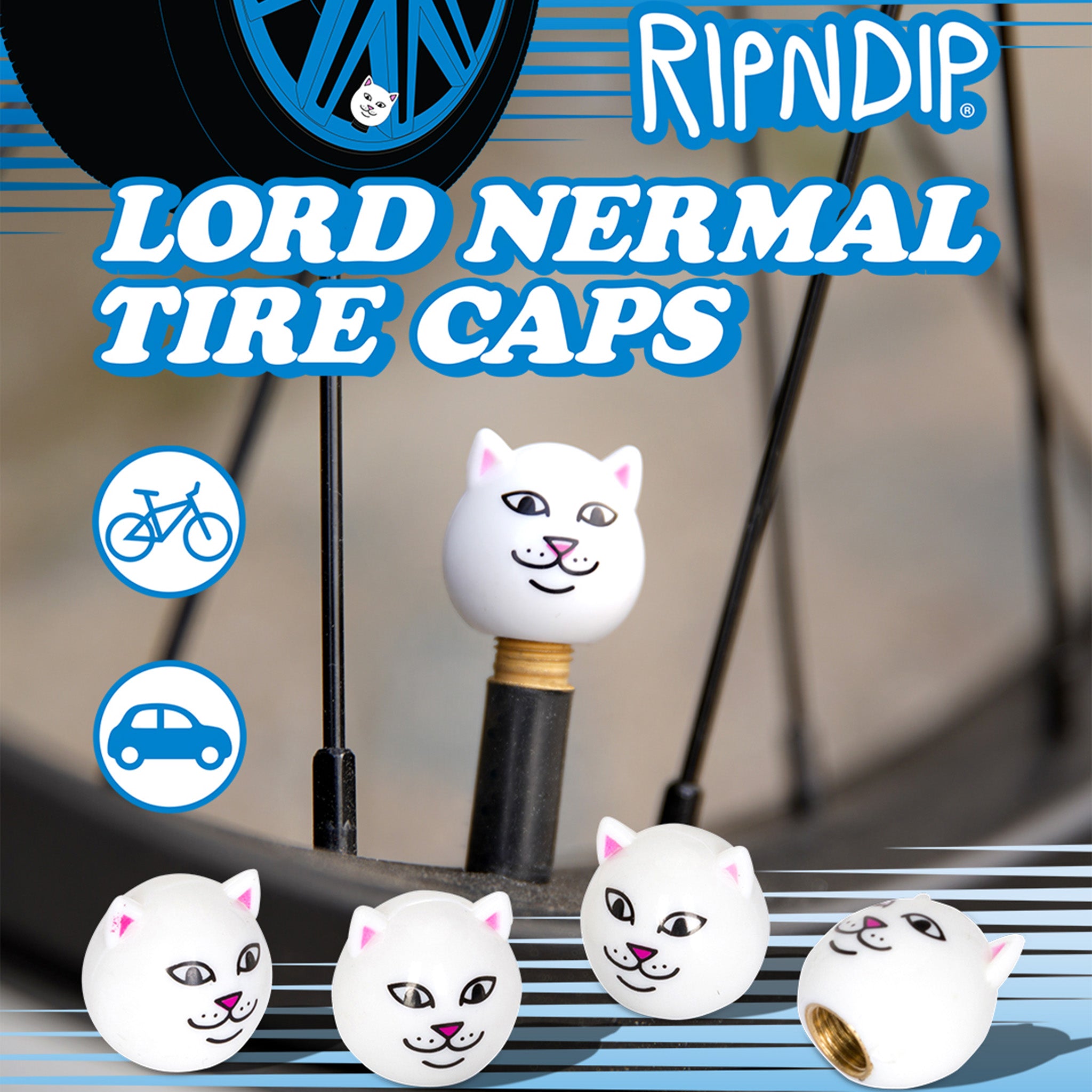  Lord Nermal Tire Caps (White)、mySite、merchandisen