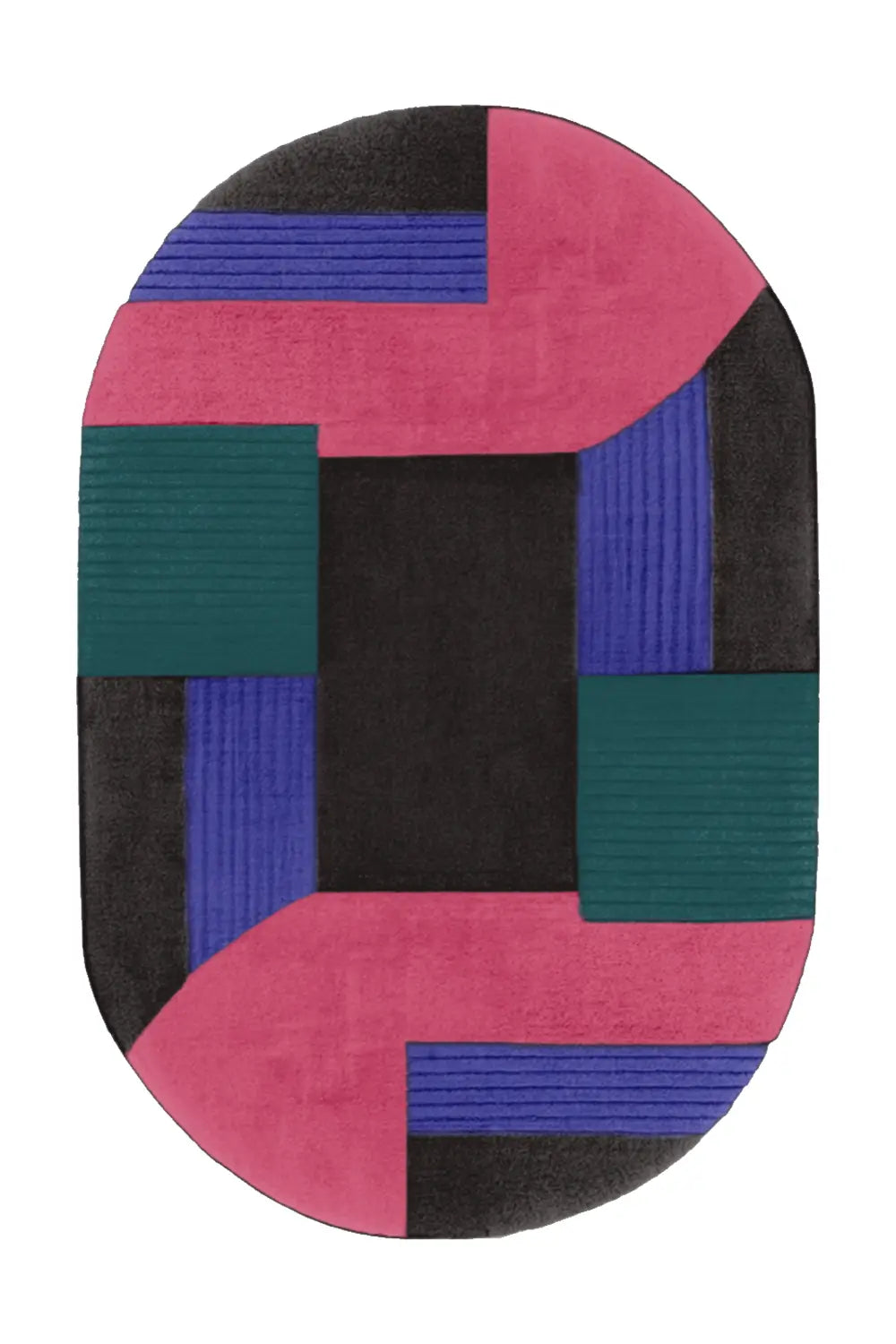 Customizable Mosaic Oval Tufted Rug、mySite、gigharbornorthrealestate