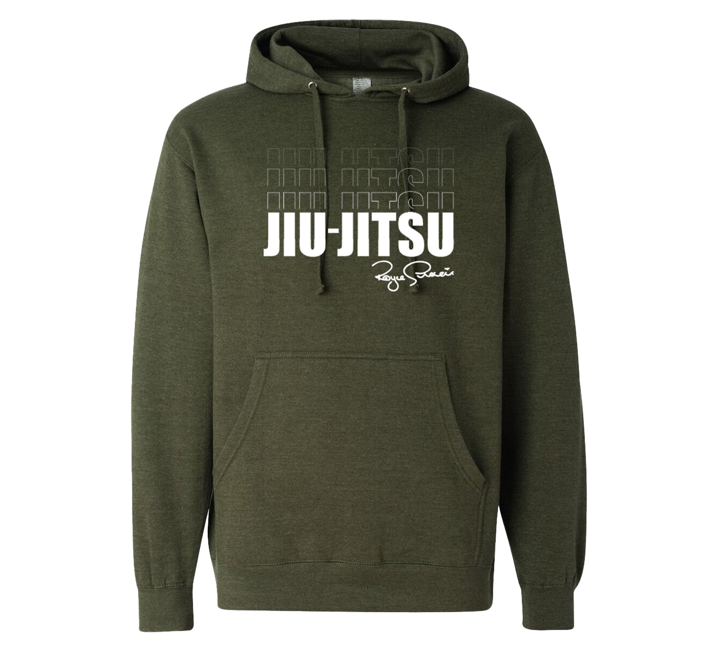 Royce Gracie Shadow Repeat Pullover Hoodie Military Green、mySite、gigharbornorthrealestate