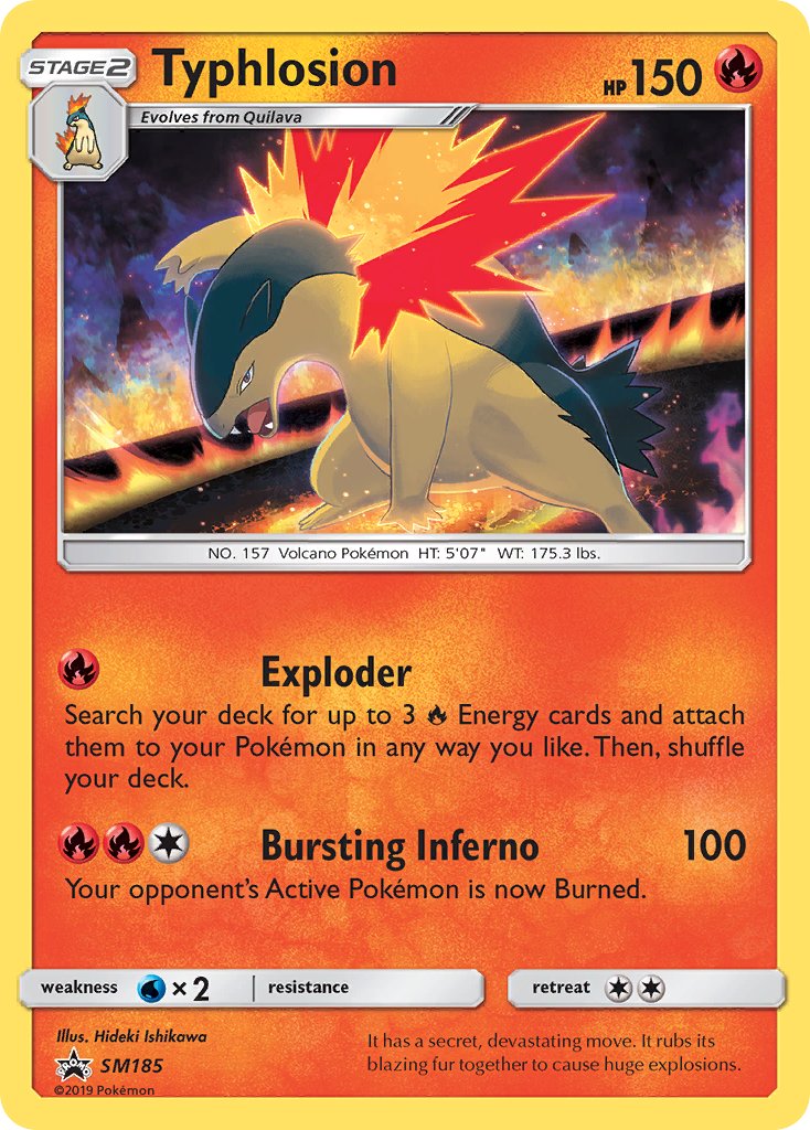 Typhlosion (SM185) Sun & Moon: Black Star Promos、mySite、waistdrama