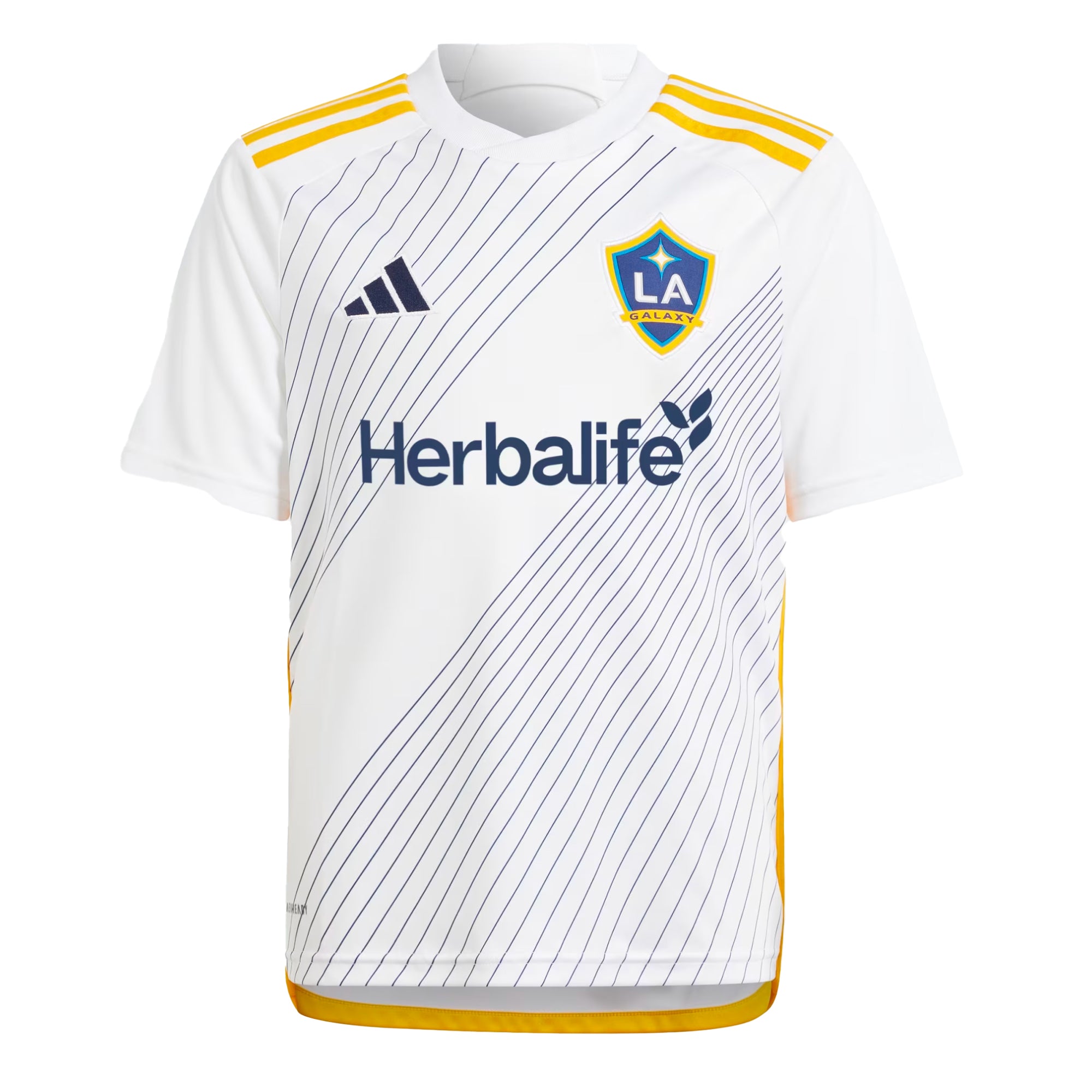 adidas Kids LA Galaxy 2024/25 Home Jersey White/Blue、mySite、bottomscart