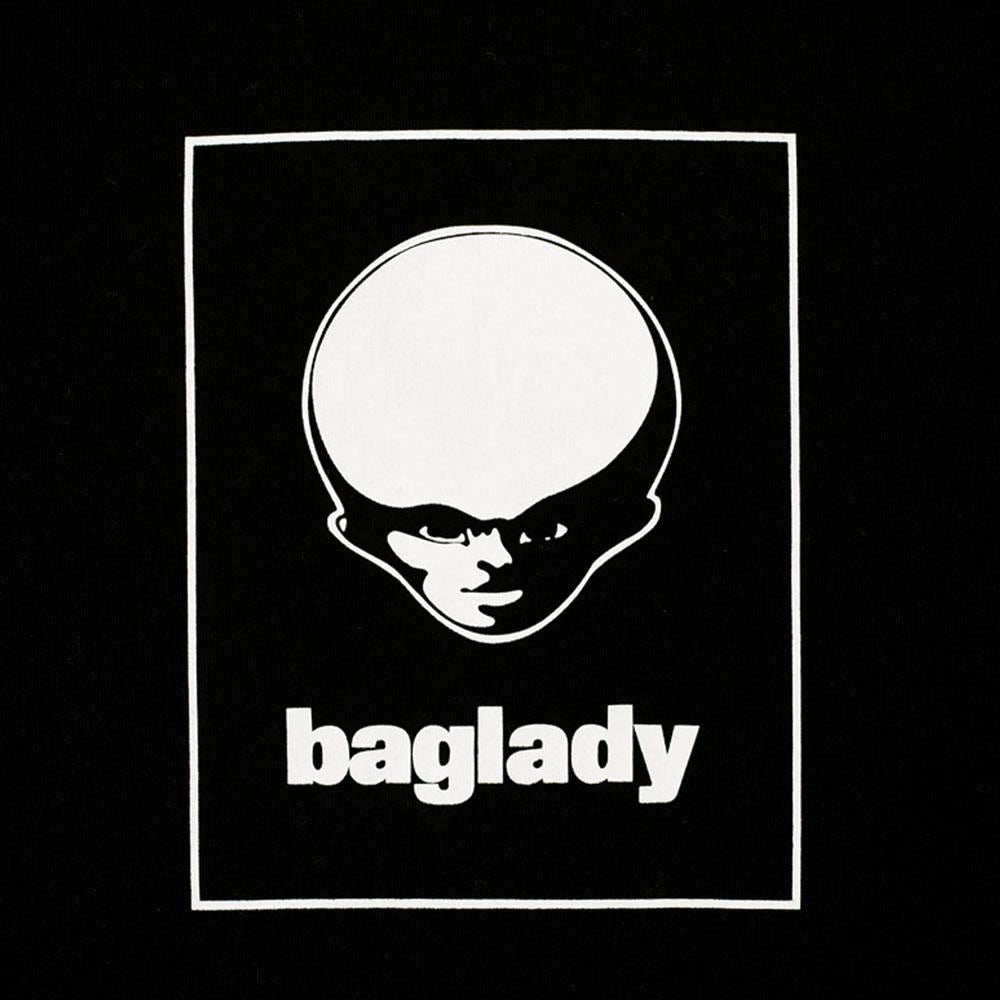  Baglady Alien Logo T-Shirt - Black、mySite、merchandisen