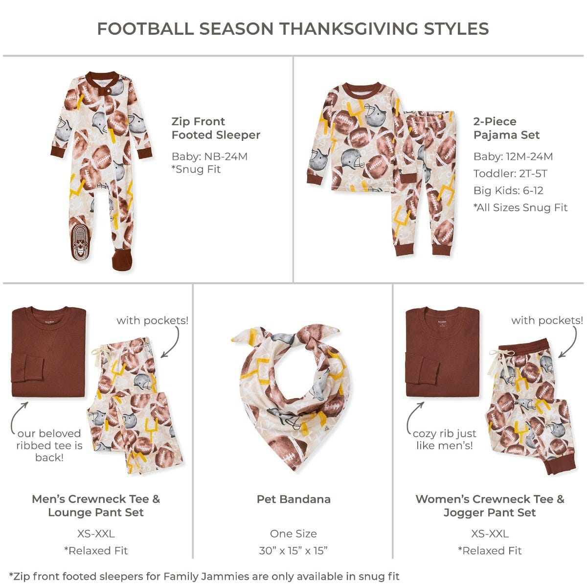 Football Season Organic Matching Men's Pajamas、mySite、g9winljtr