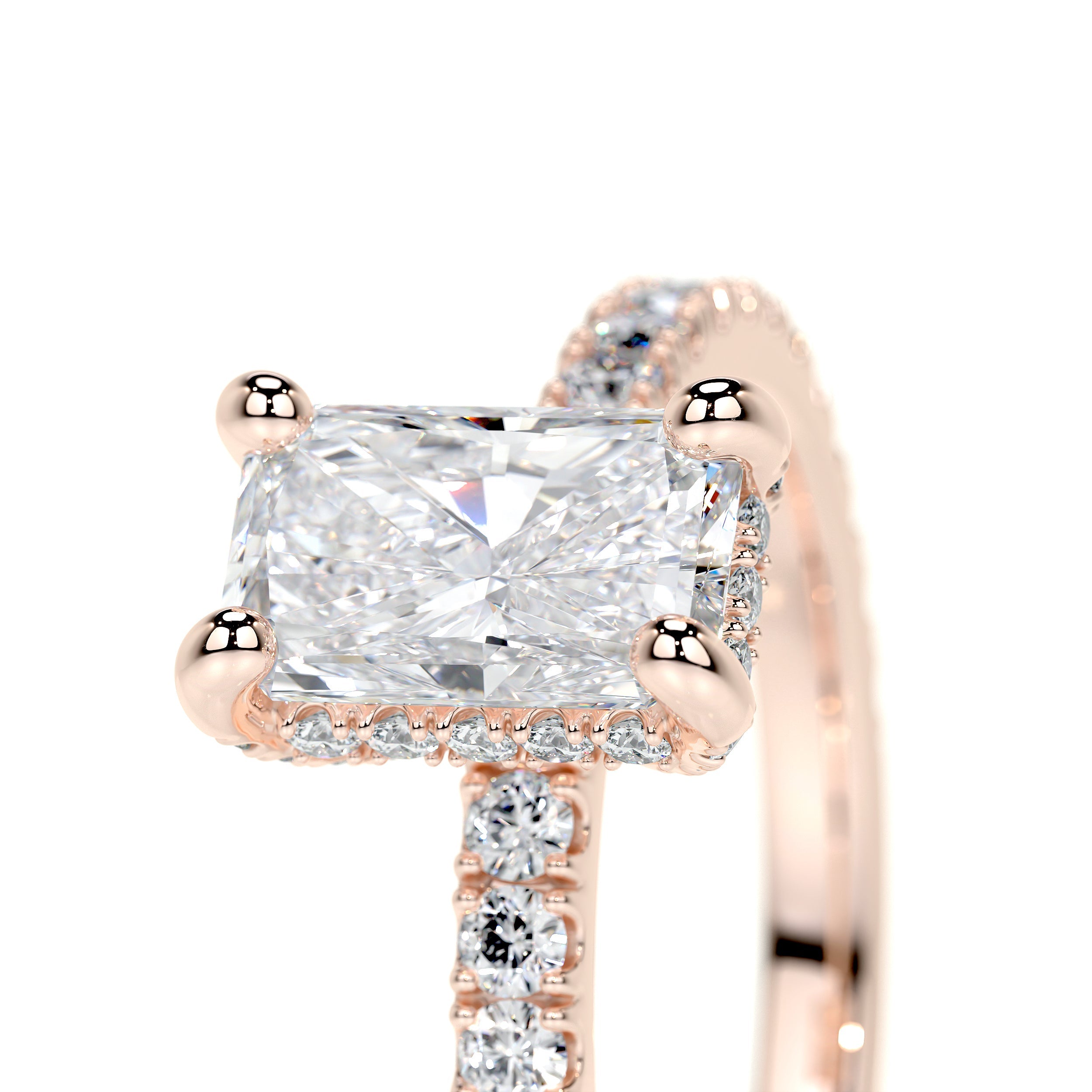 Deborah Elongated Lab Grown Diamond Ring -14K Rose Gold、mySite、hinf8tx79
