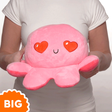 TeeTurtle Big Reversible Octopus Plushie (Red + Pink)、mySite、lovesweatpilates