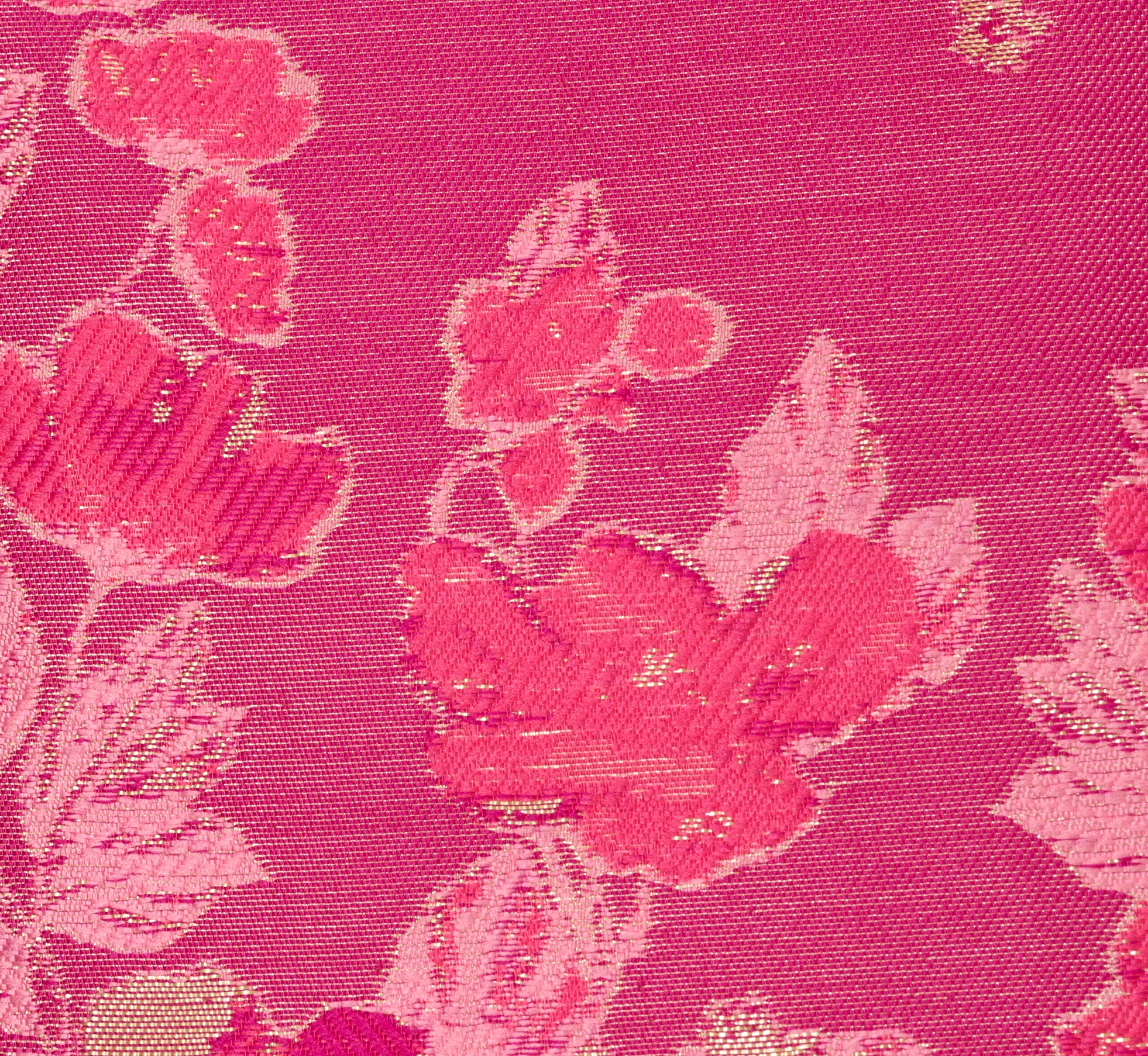 V Neck Floral Hem Jacquard Midi Dress In Pink Multi、mySite、solidvoid