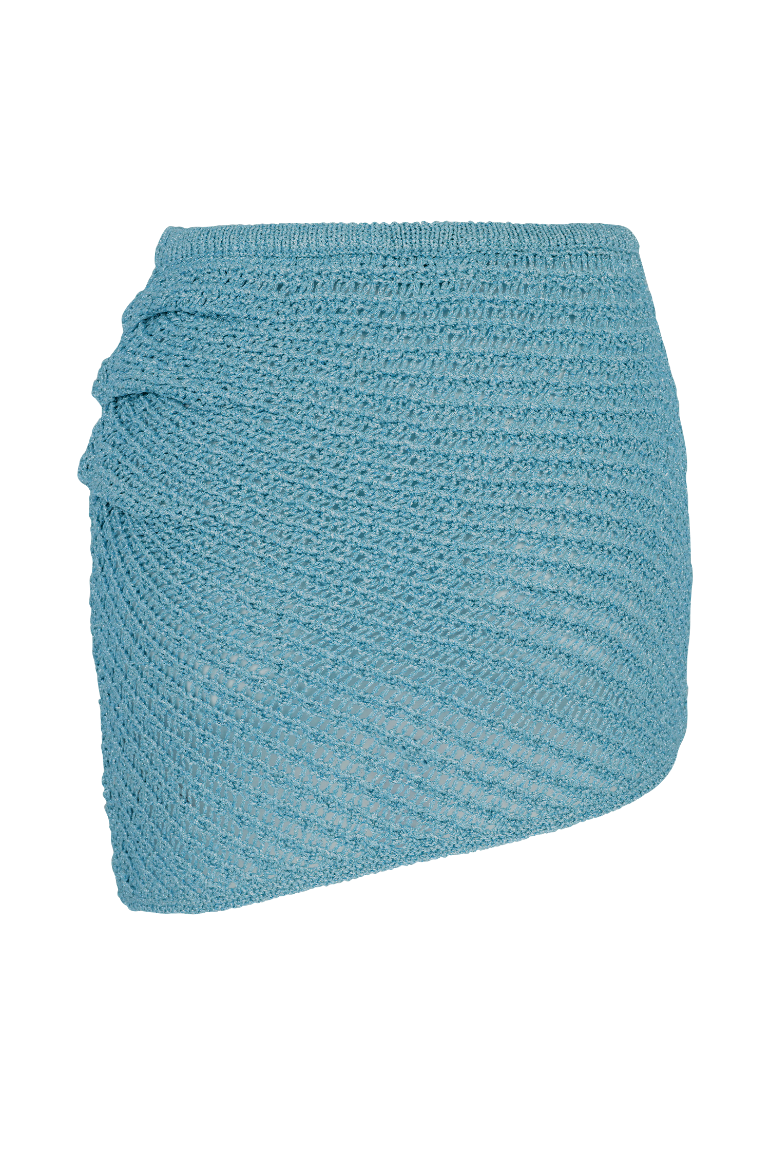 Waverley Metallic Knit Mini Skirt - Blue、mySite、solidvoid