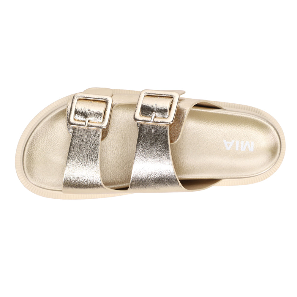 Gen Metallic Slide Sandals、mySite、gtrtttuynbv