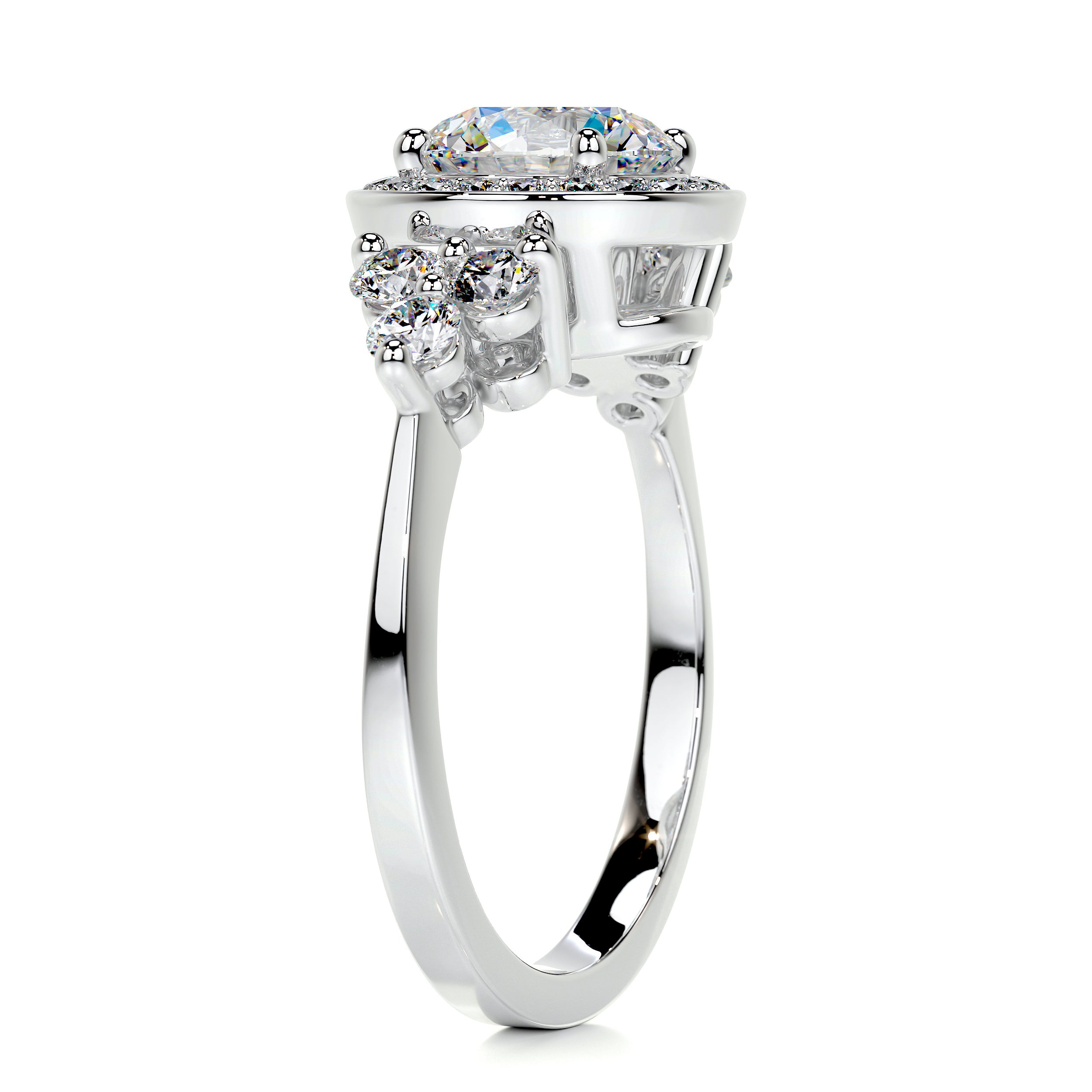 Ivy Moissanite & Diamond Ring -Platinum、mySite、hinf8tx79