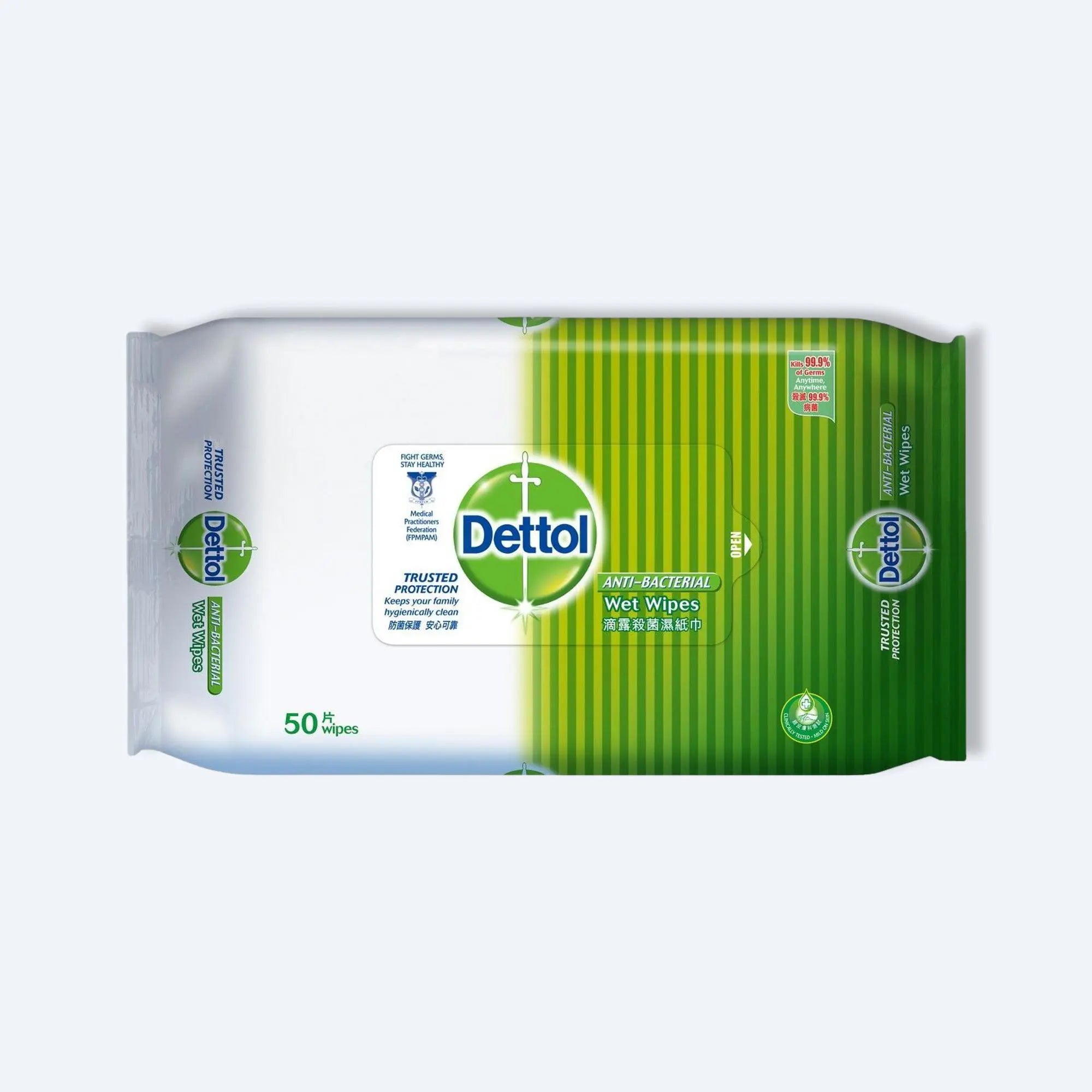 滴露 - 殺菌濕紙巾 50片、mySite、g9winljtr