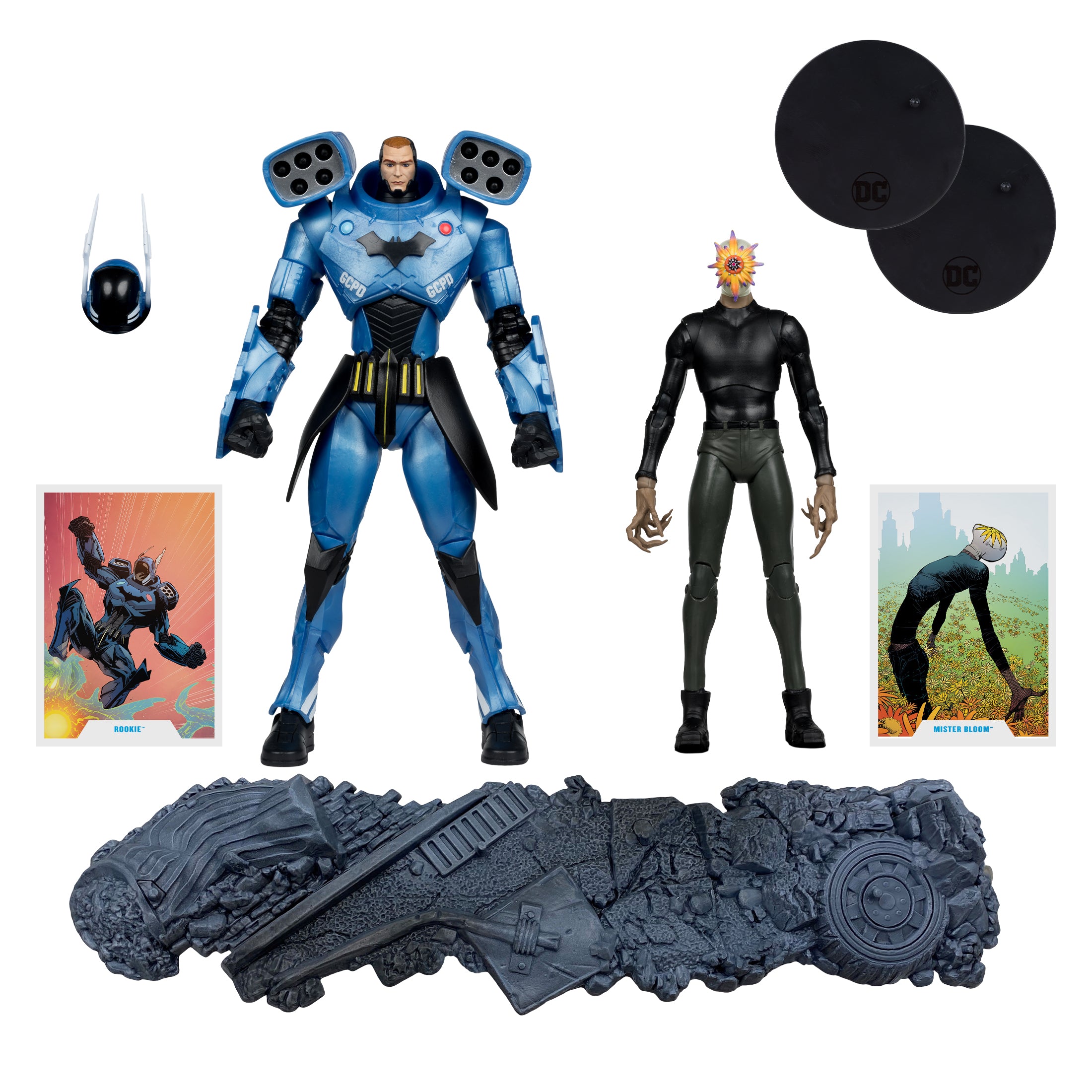 DC Multiverse Exclusive Gold Label Rookie & Mister Bloom Mega Fig、mySite、hgirdovlk