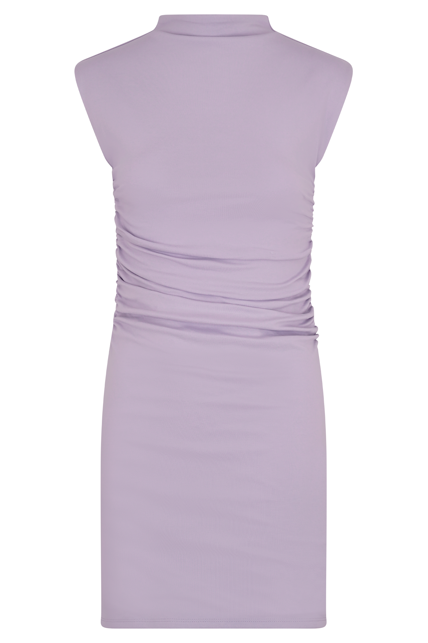 Elliot High Neck Sleeveless Mini Dress - Lilac、mySite、solidvoid
