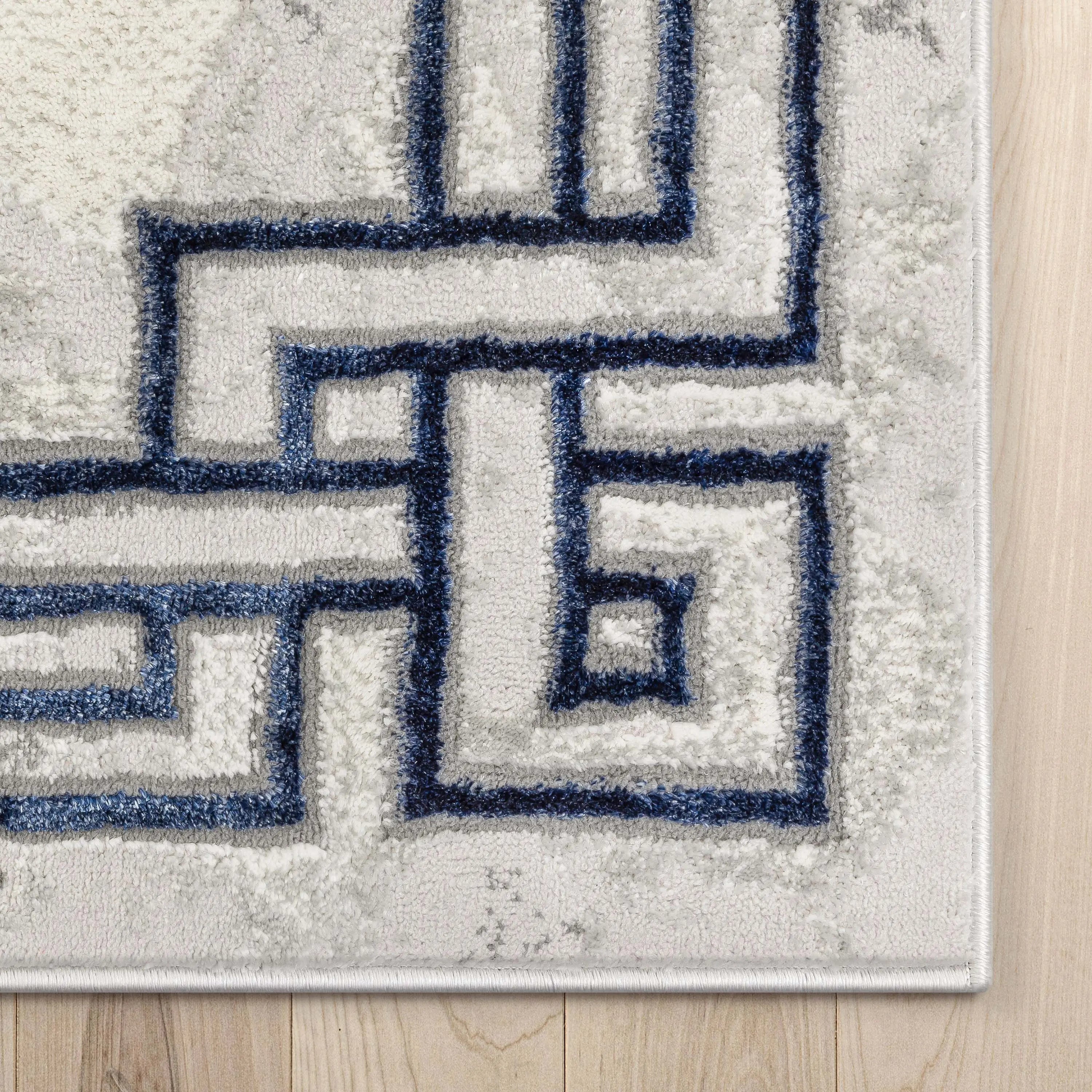 Huntington Retro Marble Border Glam Rug、mySite、gigharbornorthrealestate