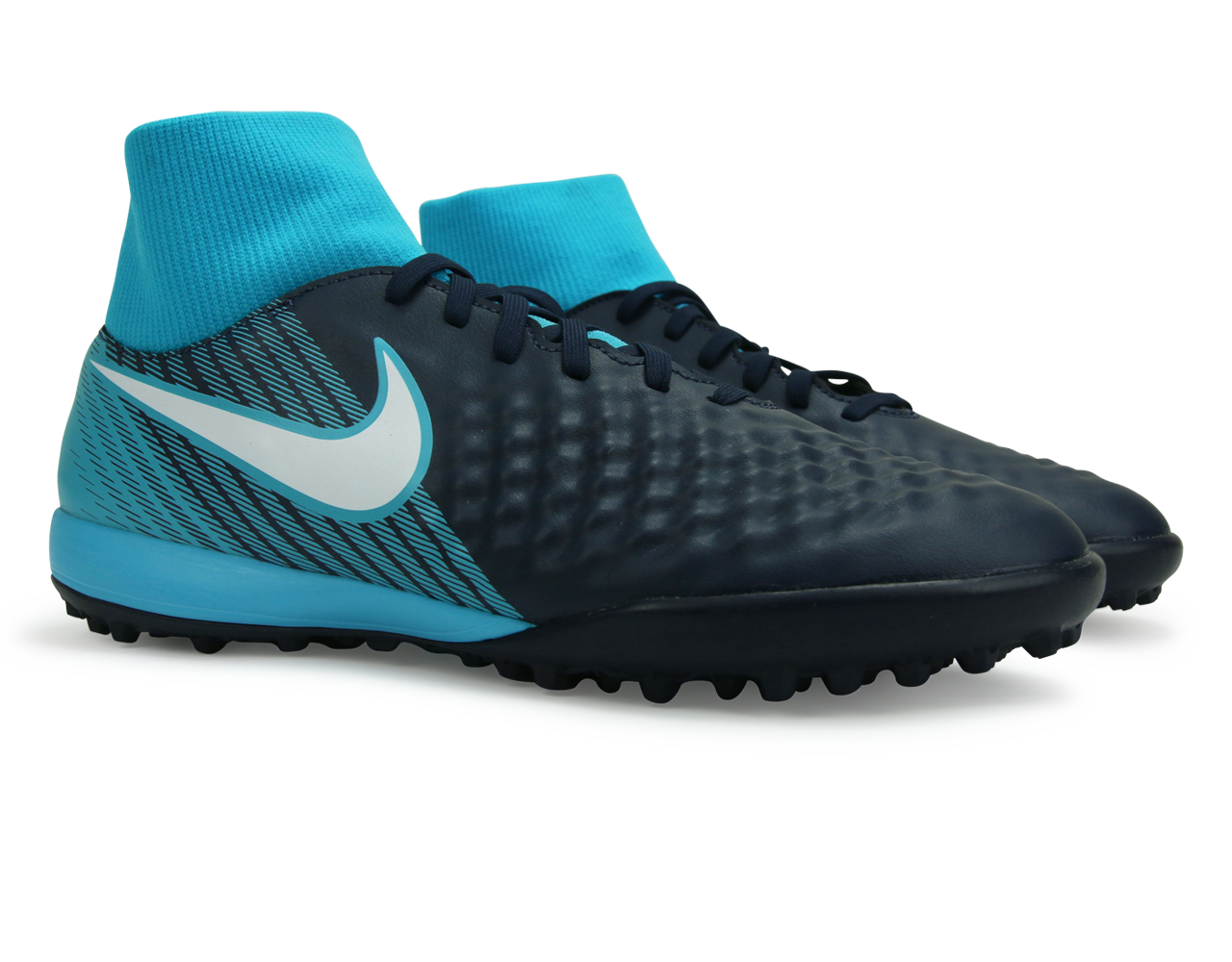 Nike Men's MagistaX Onda II DF Turf Shoes Obsidian/Gamma Blue、mySite、noshort