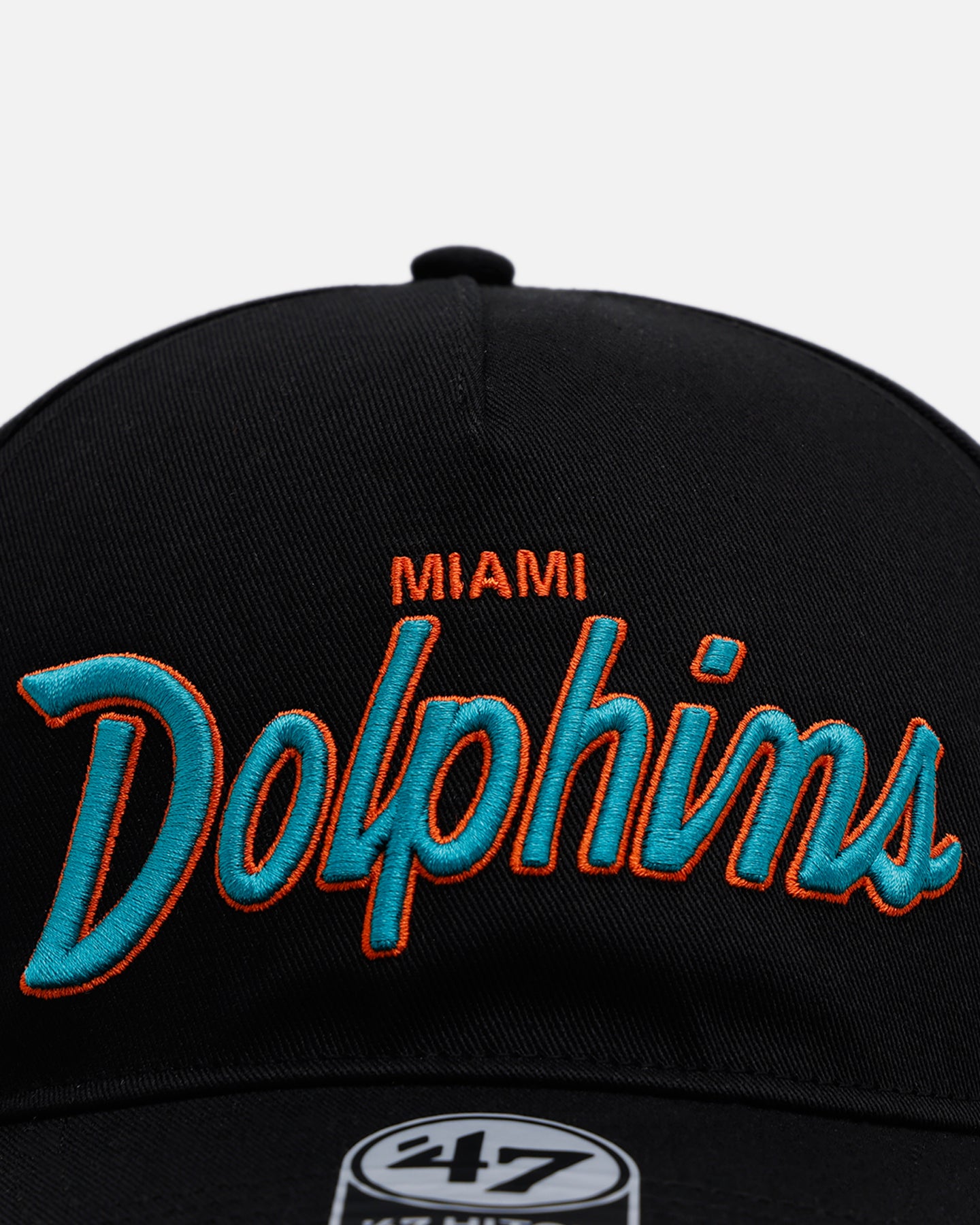 47 Brand Miami Dolphins 'Black Dome Script' 47 Hitch Snapback Black、mySite、zt4zffjzw