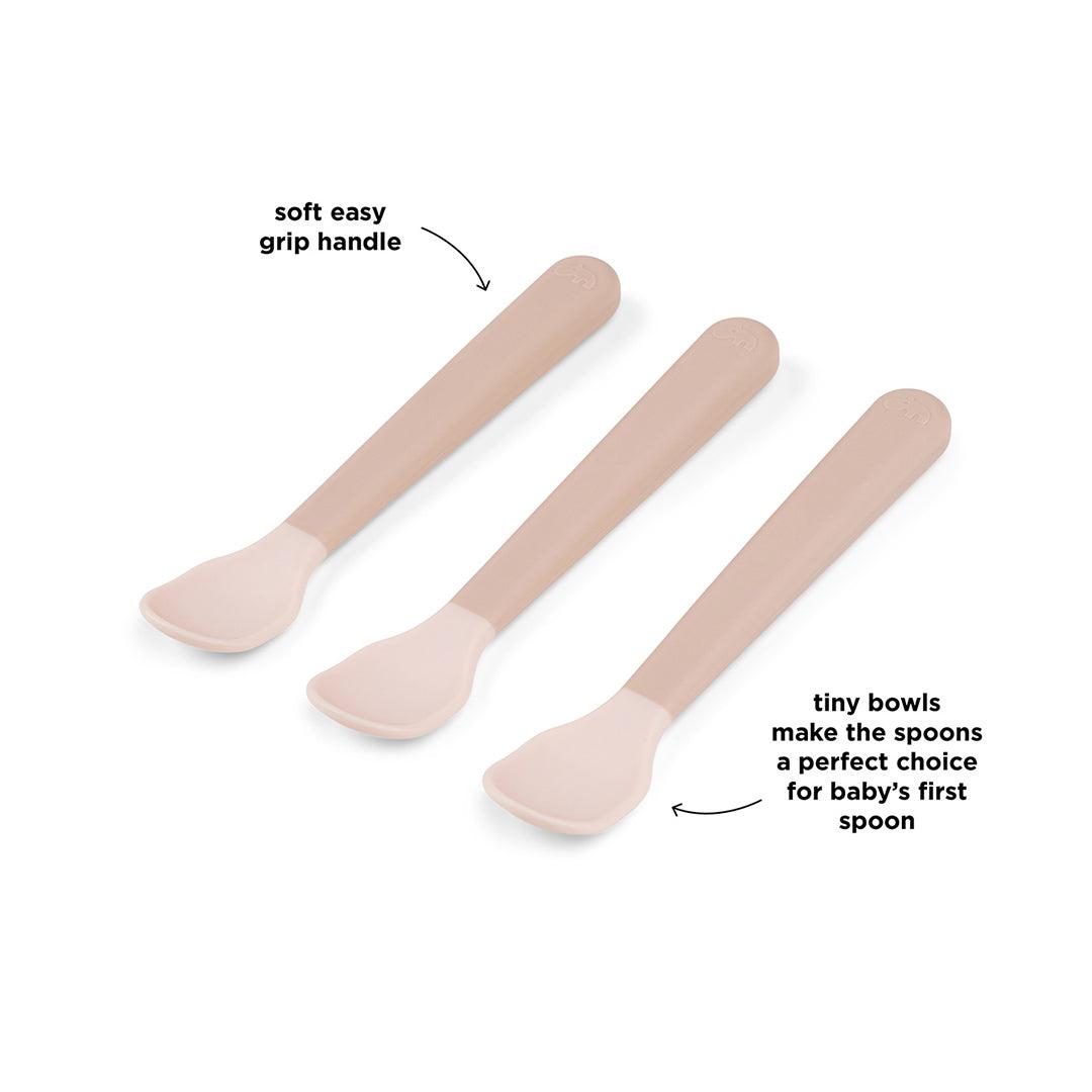  Done by Deer Foodie Easy Grip Baby Spoon - 3 Pack - Powder、mySite、merchandisen