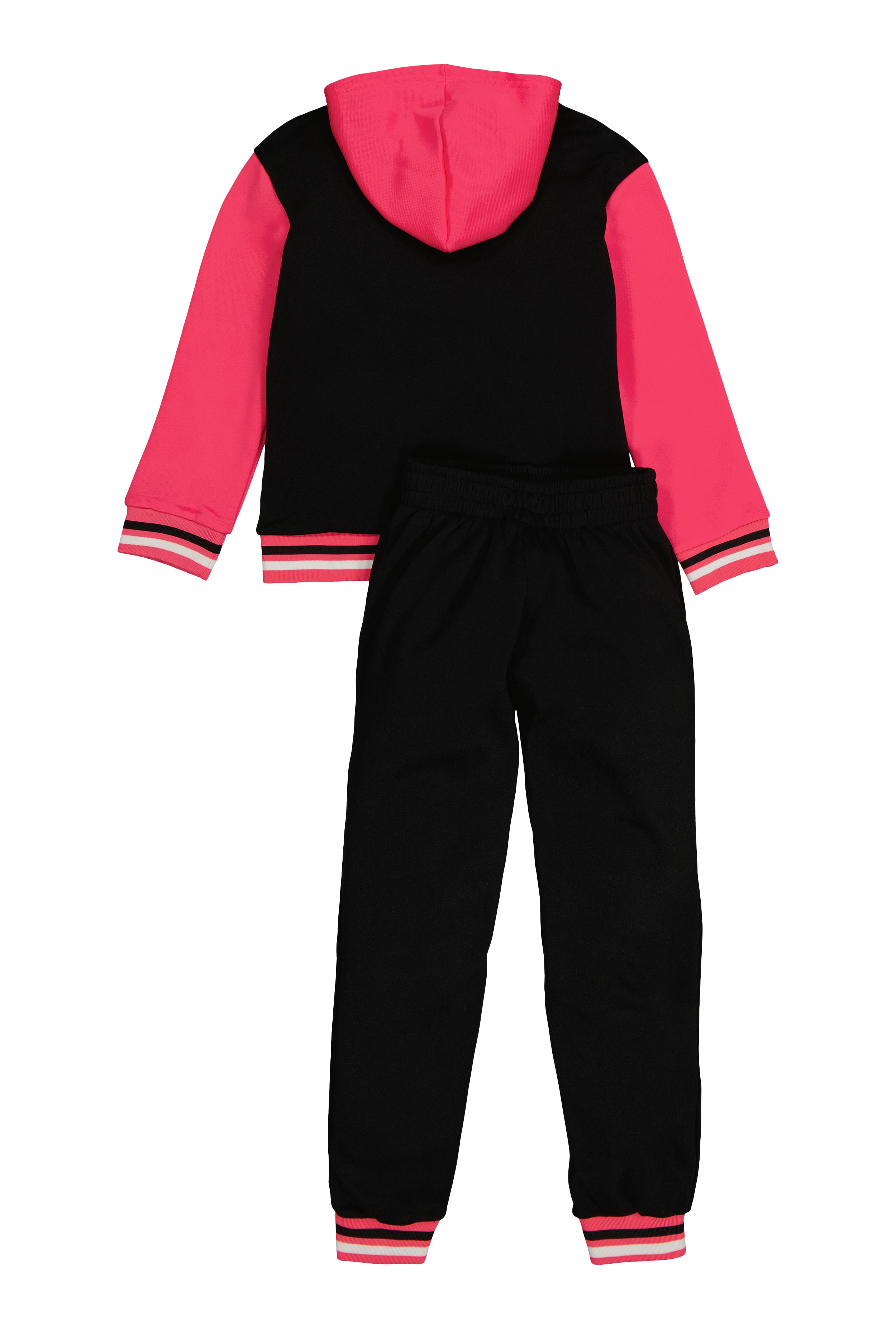 Girls Love Color Blocked Zip Front Hoodie and Joggers、mySite、camillekostekn