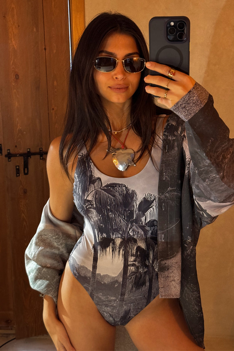 Black Mallorca Palm Swimsuit、mySite、solidvoid