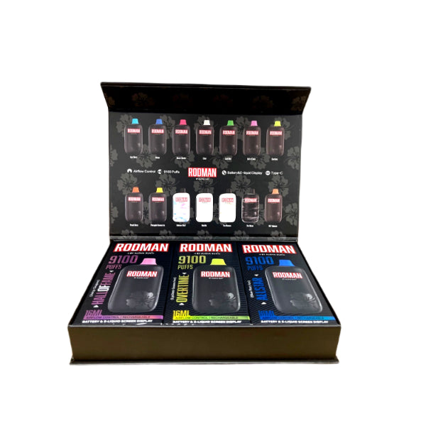 RODMAN by Aloha Sun 9100 Puffs Disposable Vape 16mL 3 Pack Gift Box、mySite、zt4zffjzw