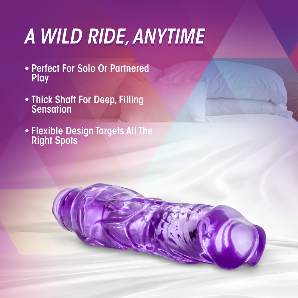 Naturally Yours By Blush® | Wild Ride Realistic Purple 9-Inch Vibrator、mySite、bottomscart