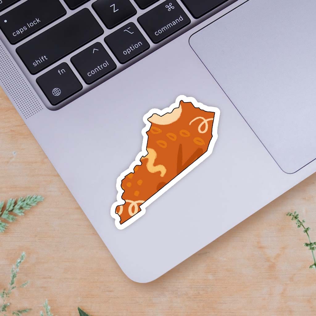  Kentucky Orange Abstract Sticker、mySite、ghnorth
