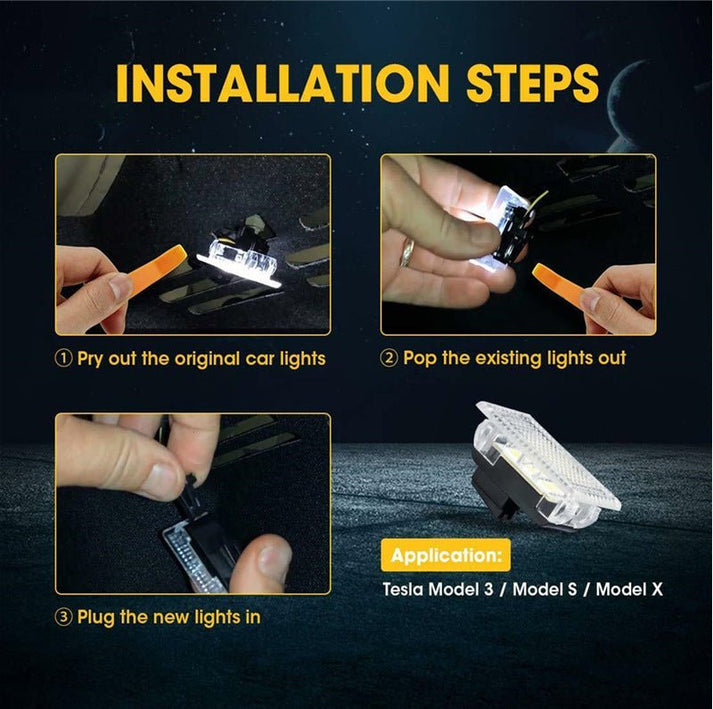 Tesla LED Light Installation Steps