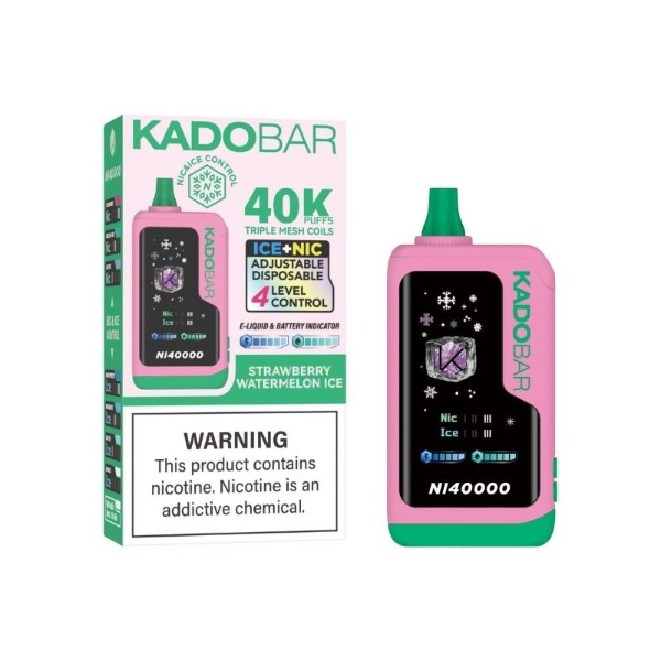 KadoBar NI40000 Ice + Nicotine Control Disposable Vape 24mL 5 Pack、mySite、zt4zffjzw