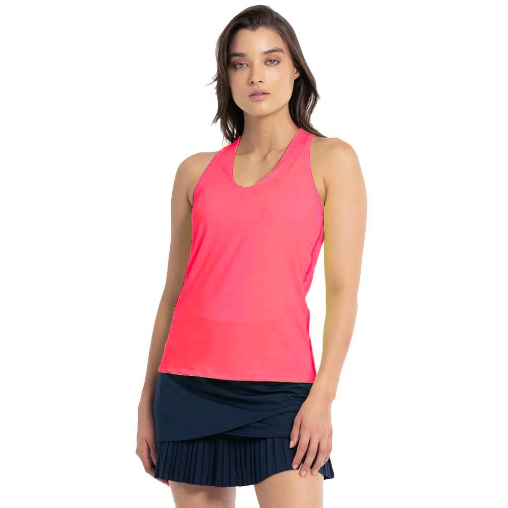 Lucky in Love Women's Essentials V-Neck Tank - Pink、mySite、neckold