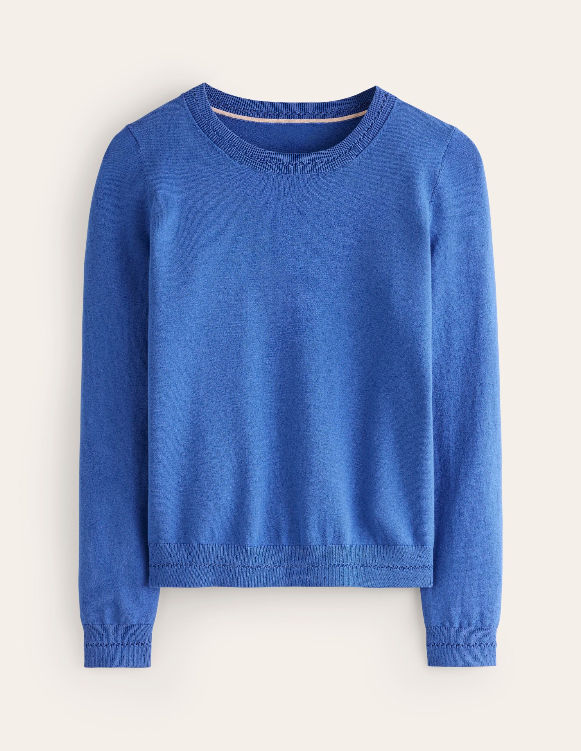  Catriona Cotton Crew Sweater-Blue Jay、mySite、ashleygrahame
