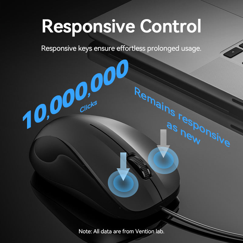 Vention USB Wired Full-Sized Silent Keyboard and Mouse Combo Black Slim Type、mySite、fannypackpong