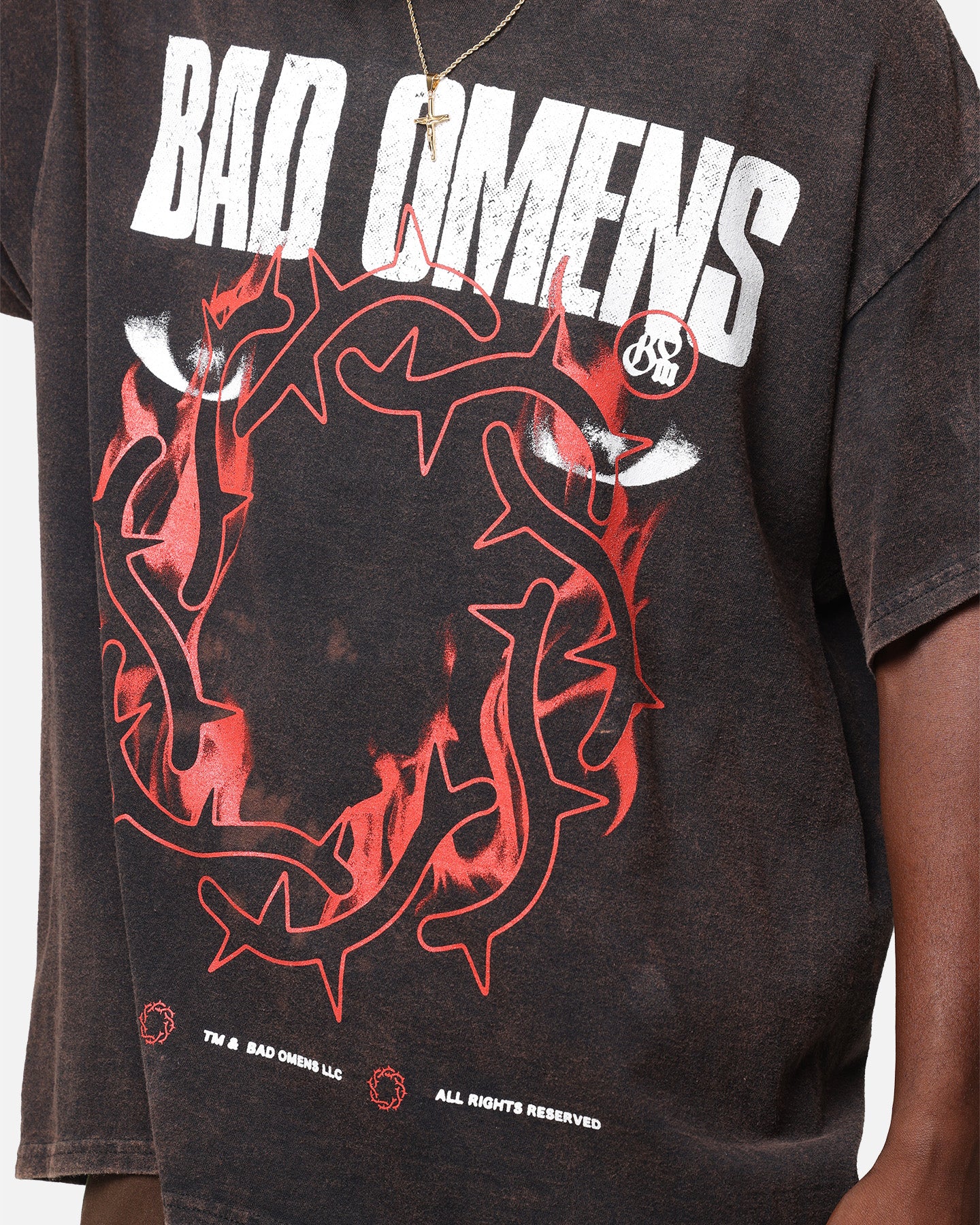 Bad Omens Flame Symbol T-Shirt Black Vintage、mySite、zt4zffjzw