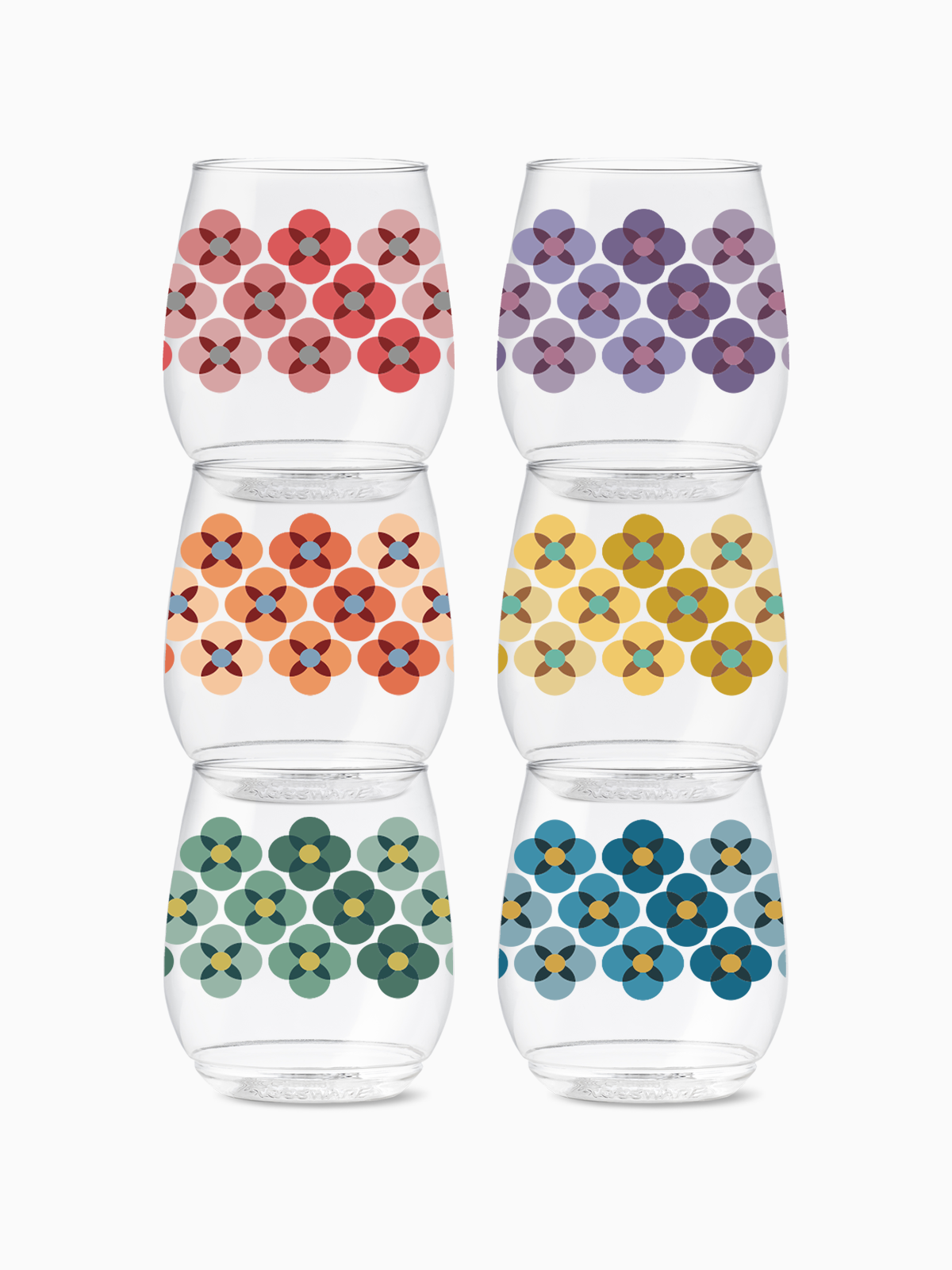 70's Flower Pattern - POP 14oz Vino、mySite、camillekostekn