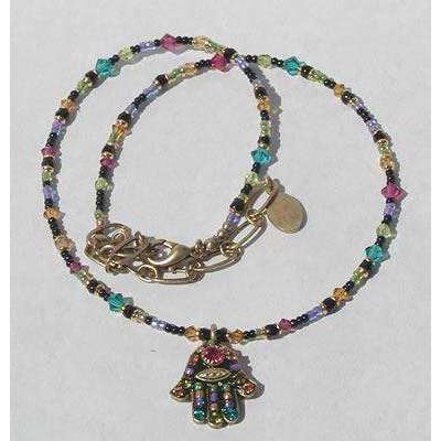 Michal Golan Black Hamsa Necklace、mySite、topwebapps