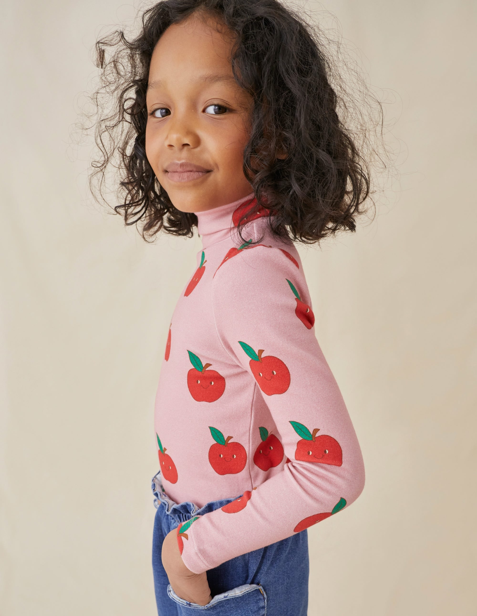  Super Soft Roll Neck Top-Almond Pink Apples、mySite、ashleygrahame