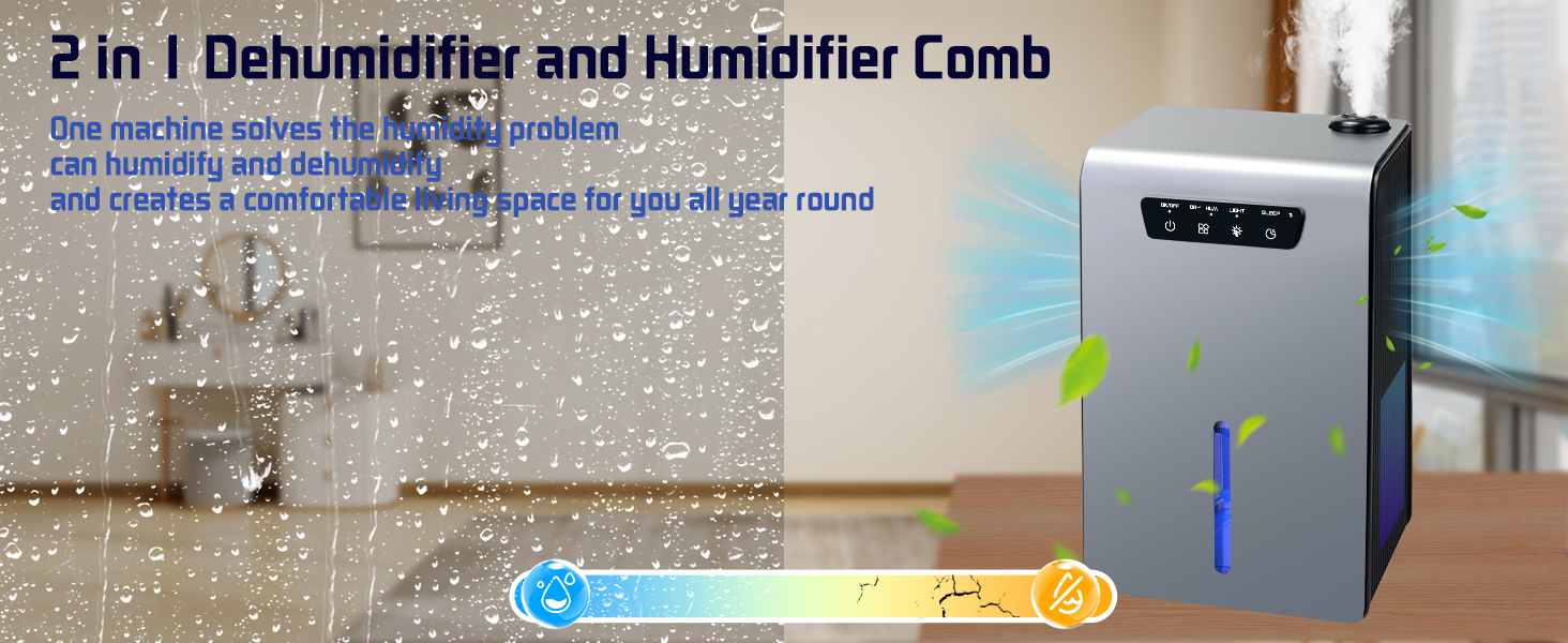 Humidifier and dehumidifier comb