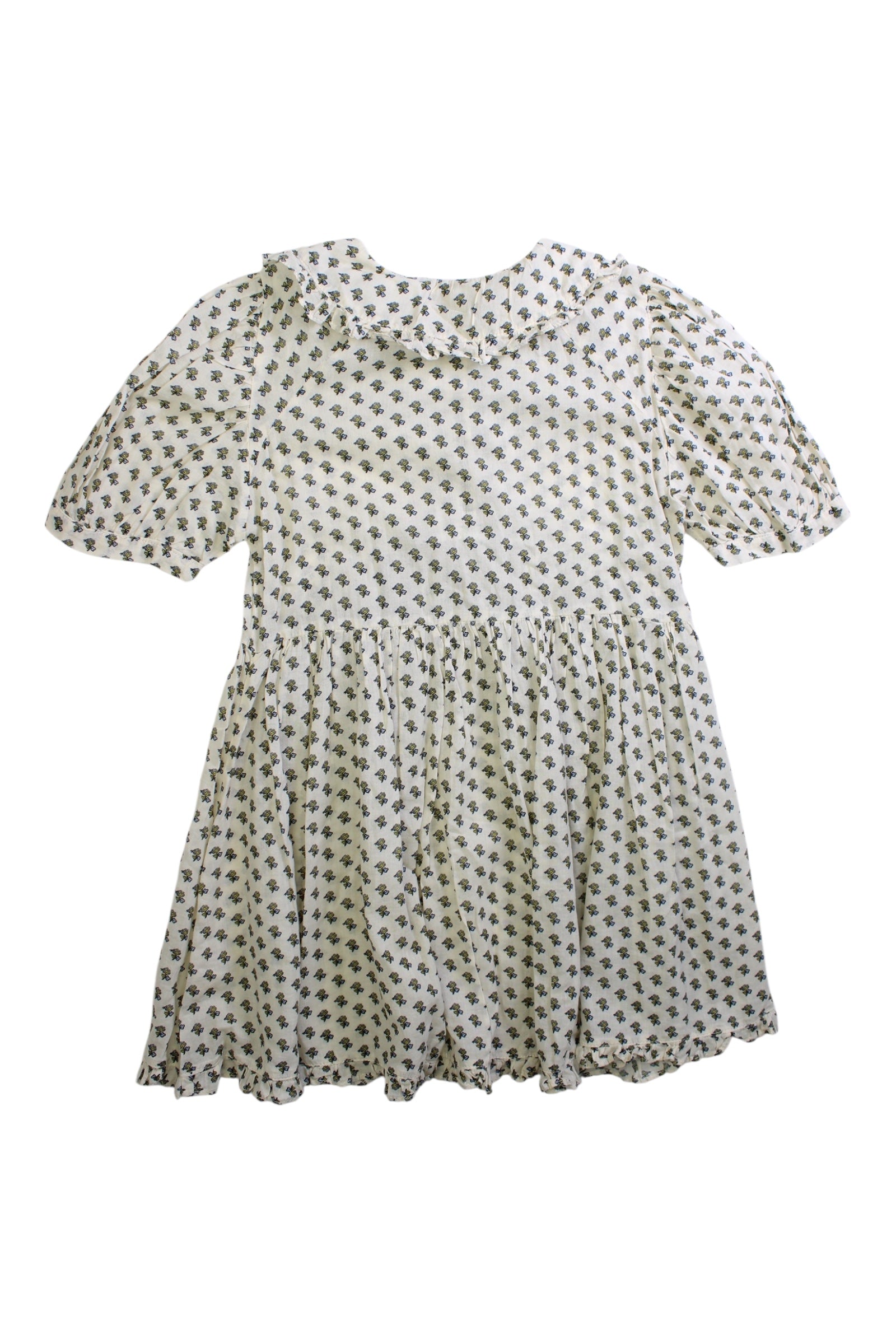 Caramel Floral Short Sleeve Dress 4T、mySite、g9winljtr
