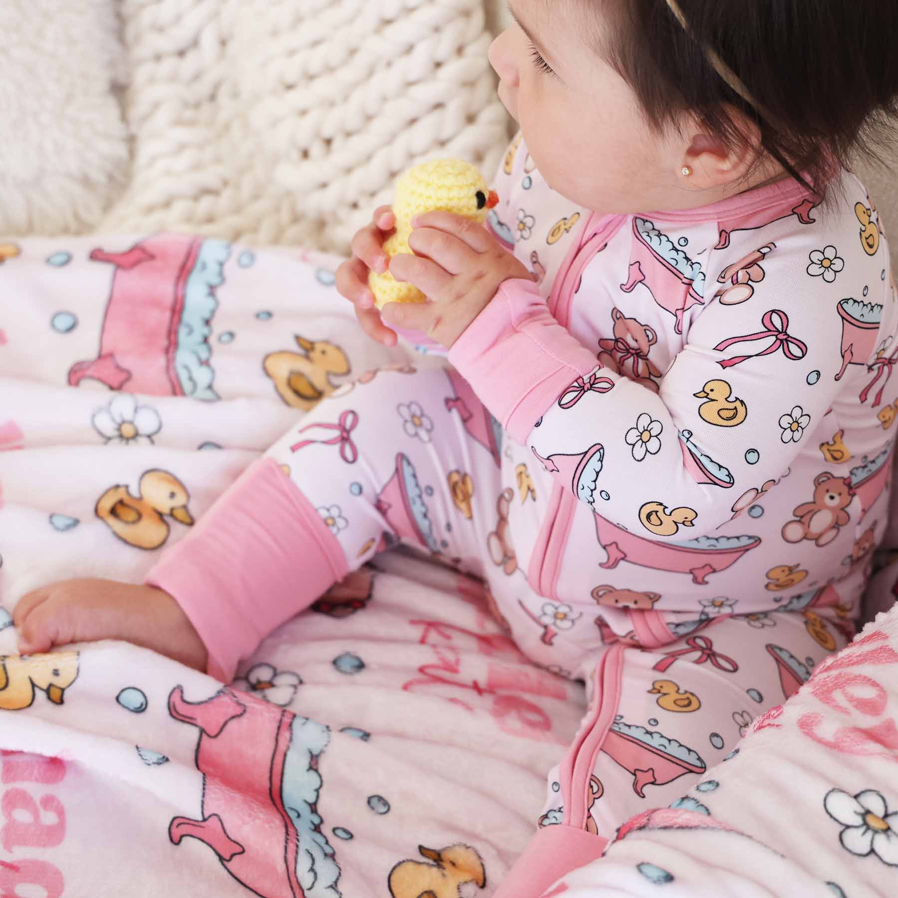  Bathtime Besties Convertible Zip Romper | Pink、mySite、layawaytickets