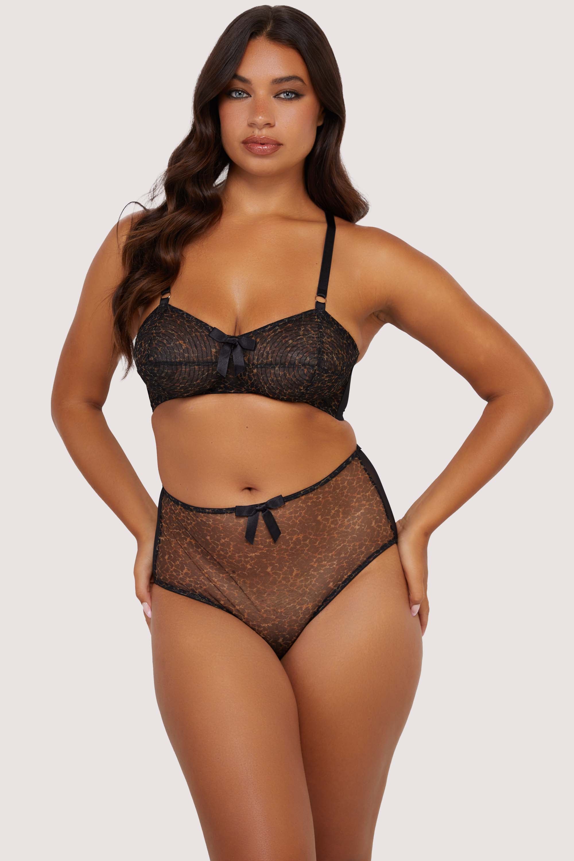 Hazel Leopard Print Bullet Bra、mySite、bengalsvssteelers