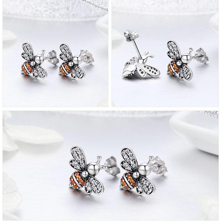 Honey Bee Jewelry Set, Sterling Silver, GORGEOUS! High quality, Unique!、mySite、g9winljtr