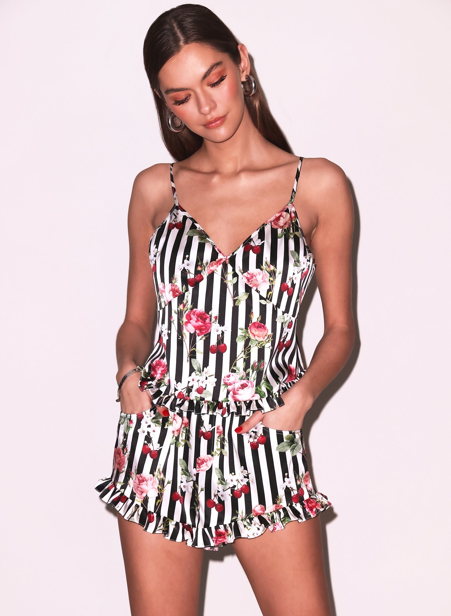 Cherry Rose Ruffle Short、mySite、bengalsvssteelers