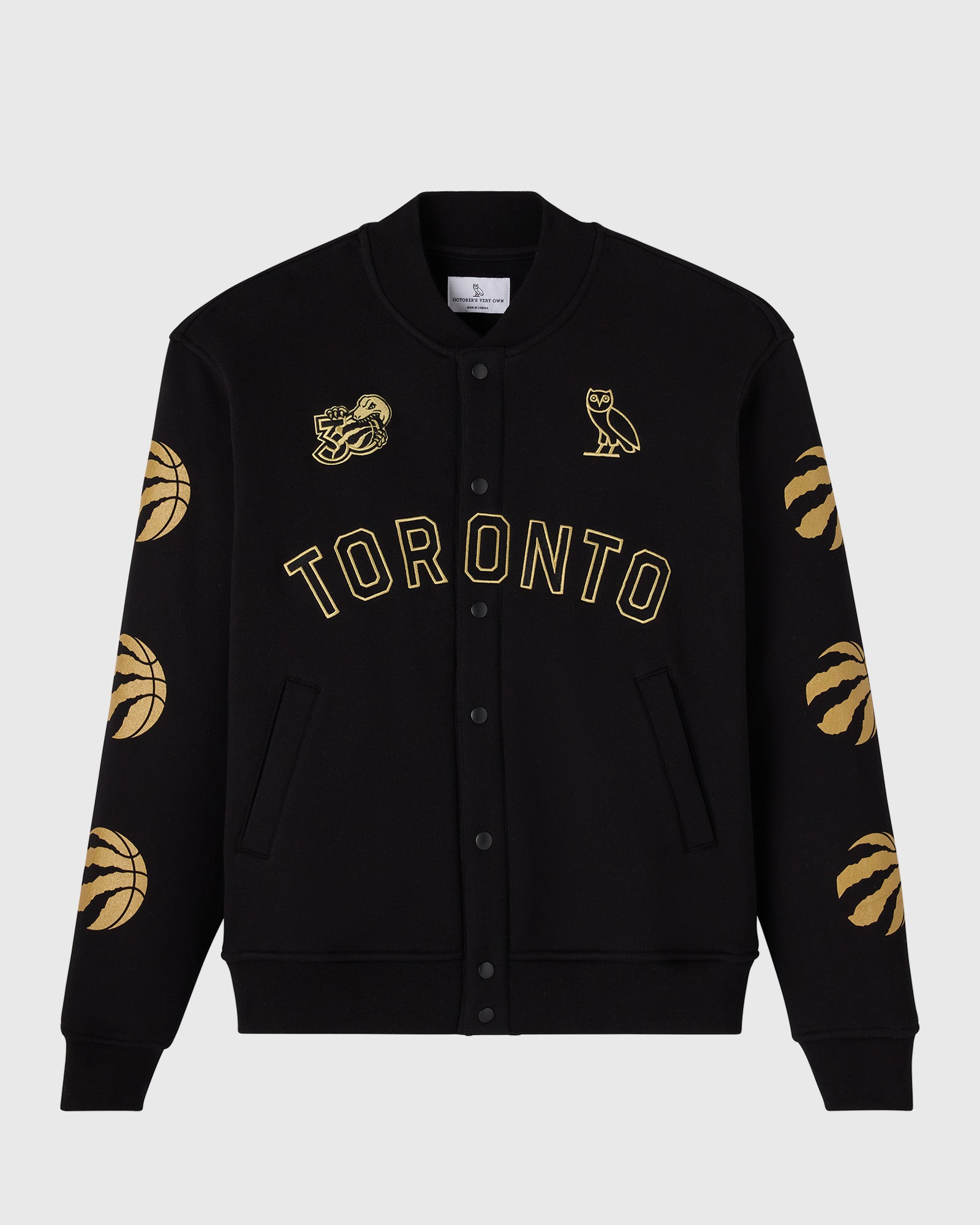 OVO X Raptors Vince Carter Raptor Fleece Varsity Jacket、mySite、neckold