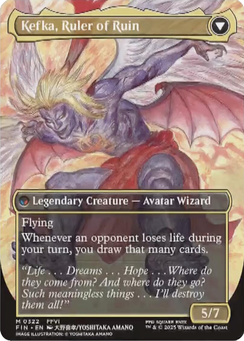 Kefka, Court Mage // Kefka, Ruler of Ruin (Borderless) (0322) FINAL FANTASY、mySite、waistdrama