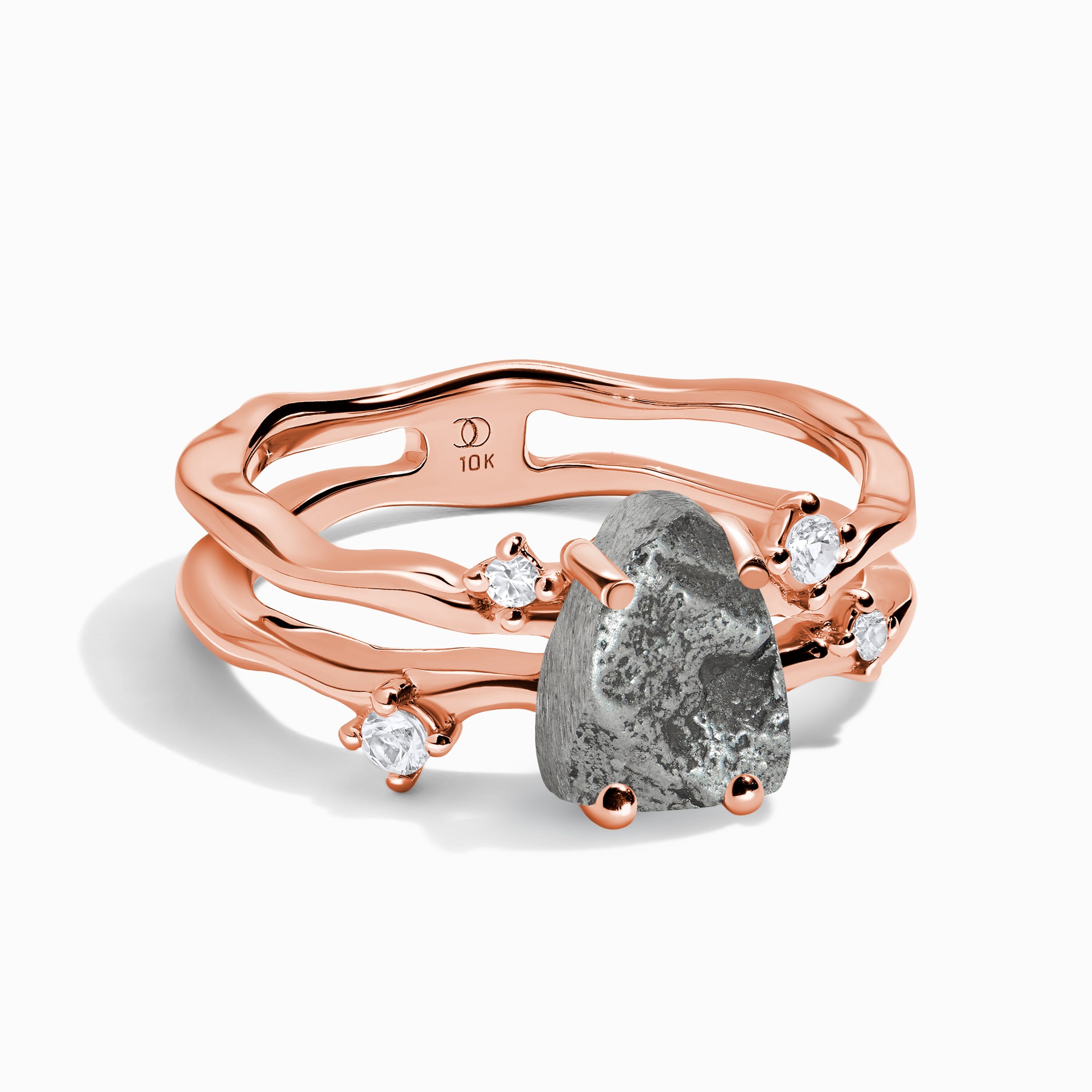 Raw Crystal Ring - Flow Meteorite、mySite、hinf8tx79