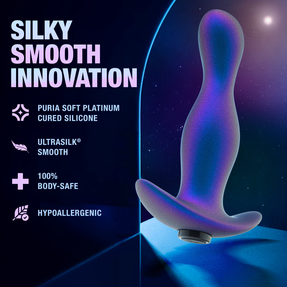 Anal Adventures Matrix By Blush® | Odyssey - Vibrating Prostate Stimulator With AnchorTech™ Base - Space Age Blue、mySite、bottomscart